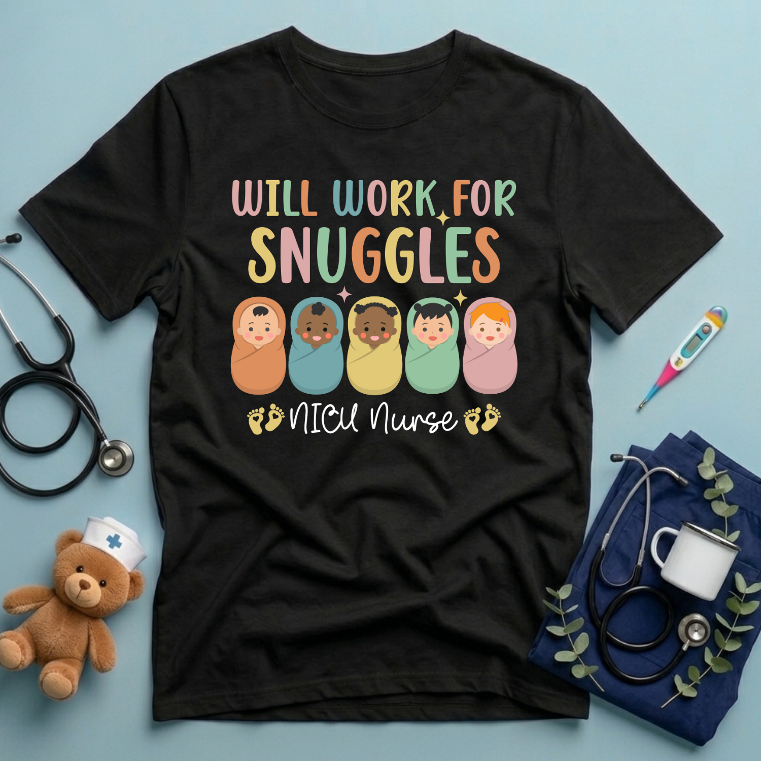 Will Work For Snuggles T-Shirt