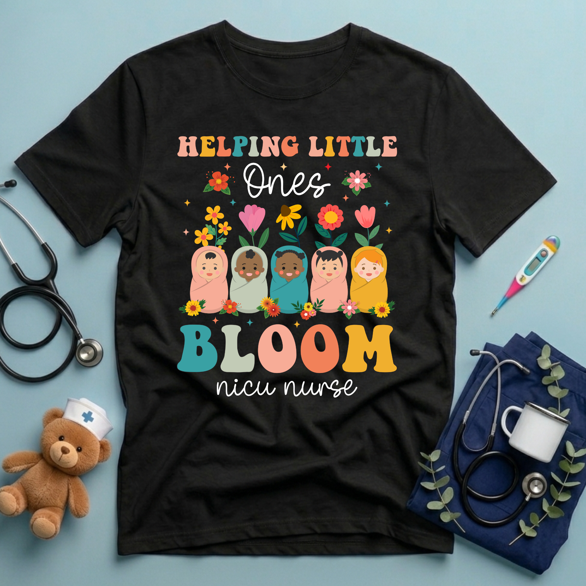 Helping Little Ones Bloom NICU T-shirt