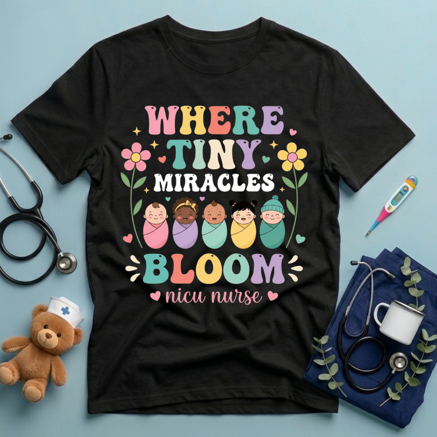 Where Tiny Miracles Bloom T-Shirt