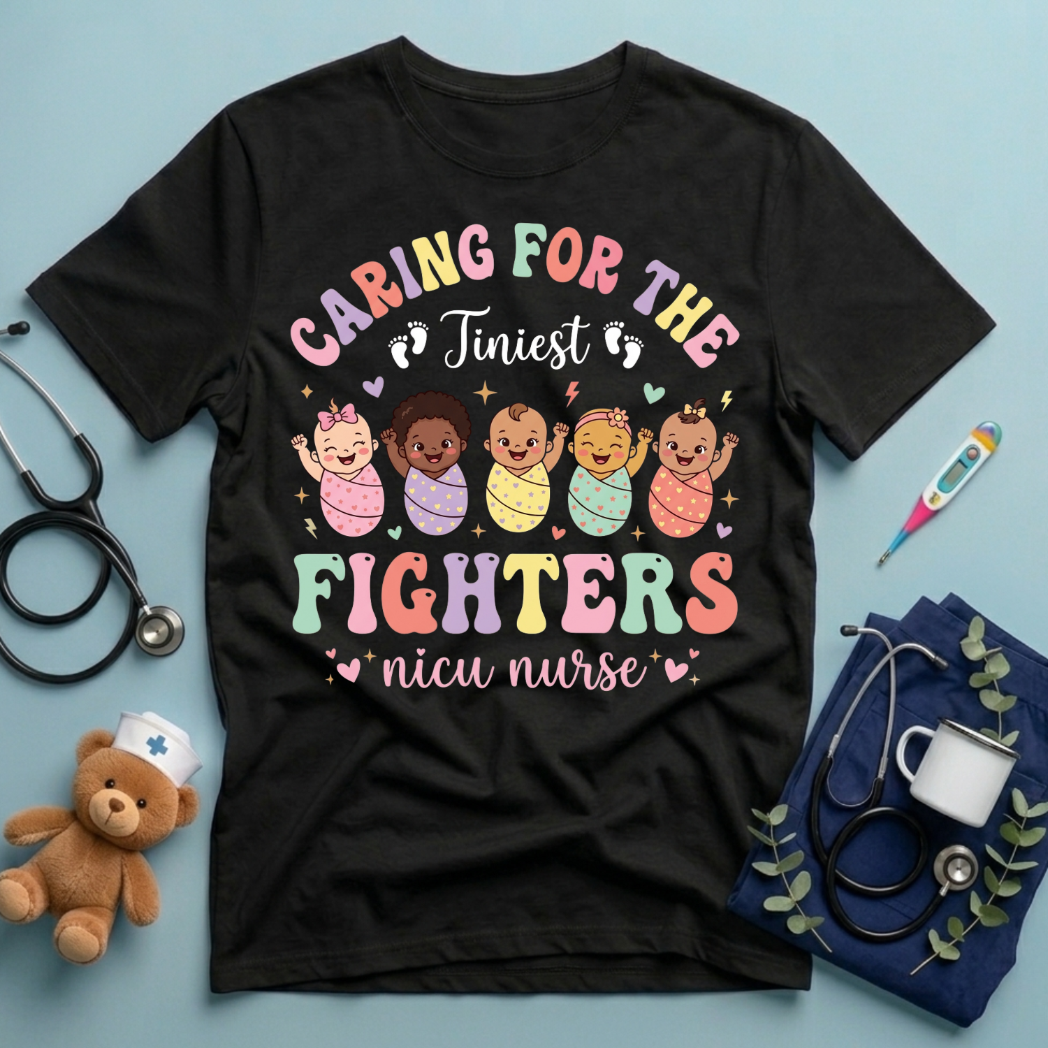 Caring For the Tiniest Fighters T-Shirt