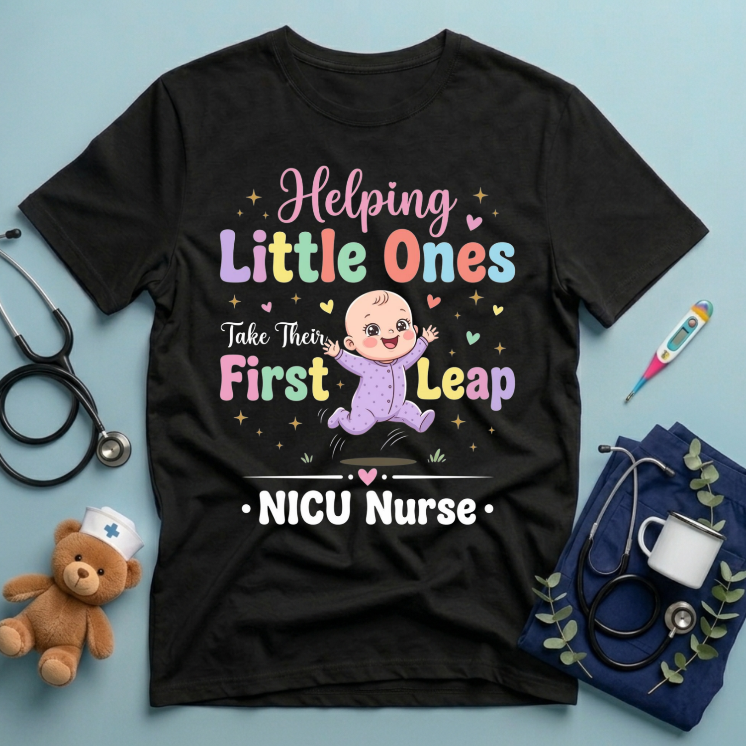 NICU Nurse Helping Little Ones T-Shirt