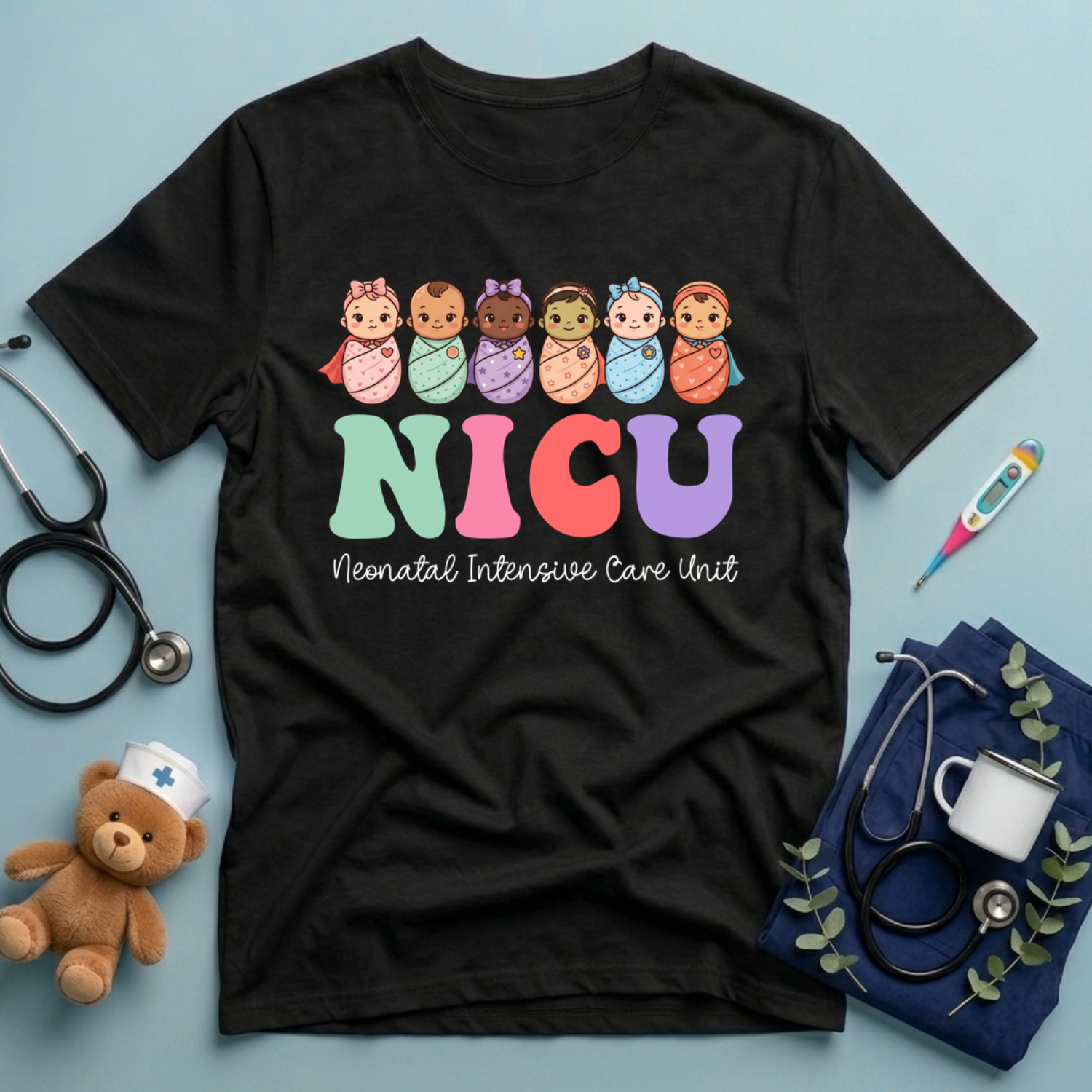 Tiny Heroes Nicu Nurse T-Shirt