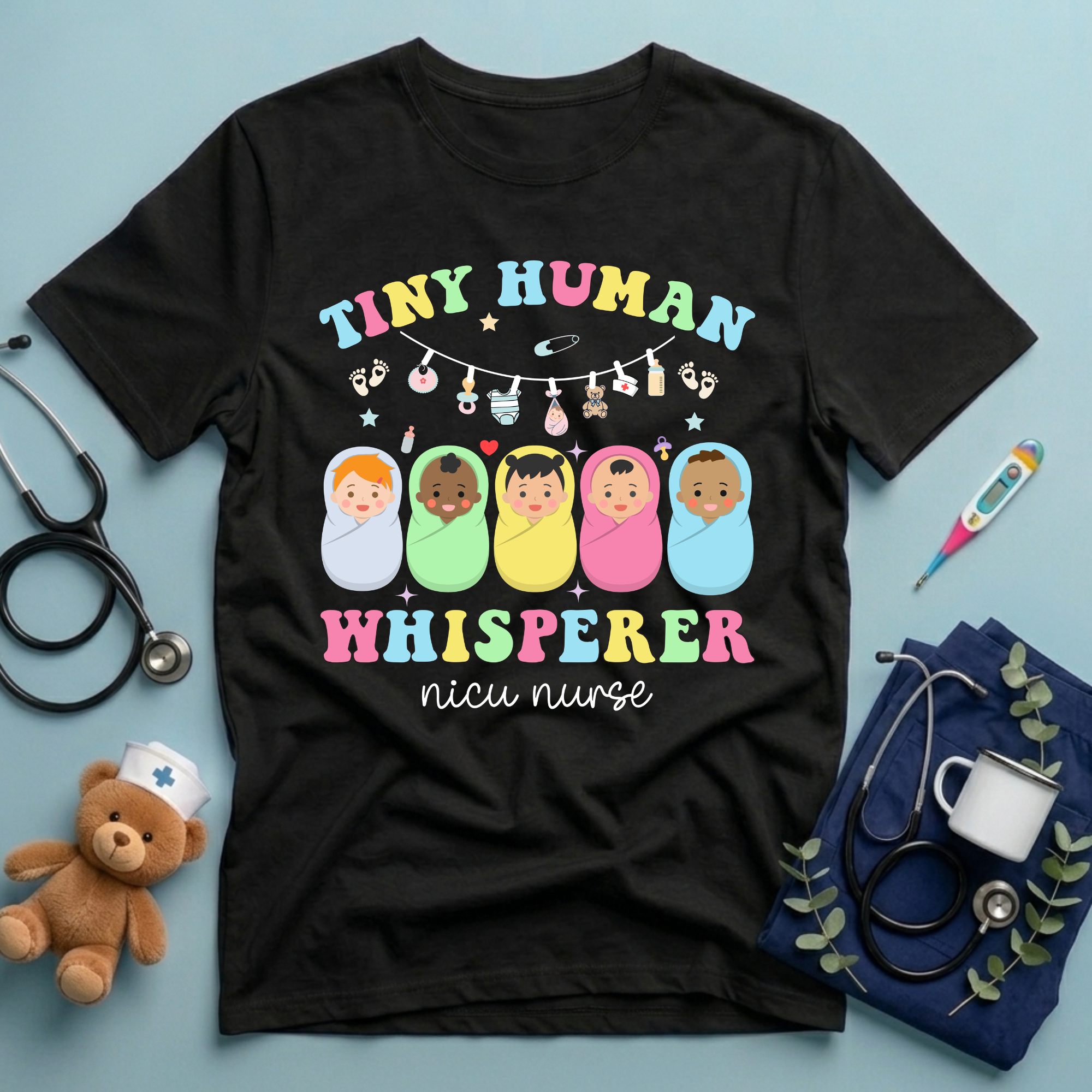 Tiny Human Whisperer NICU T-Shirt