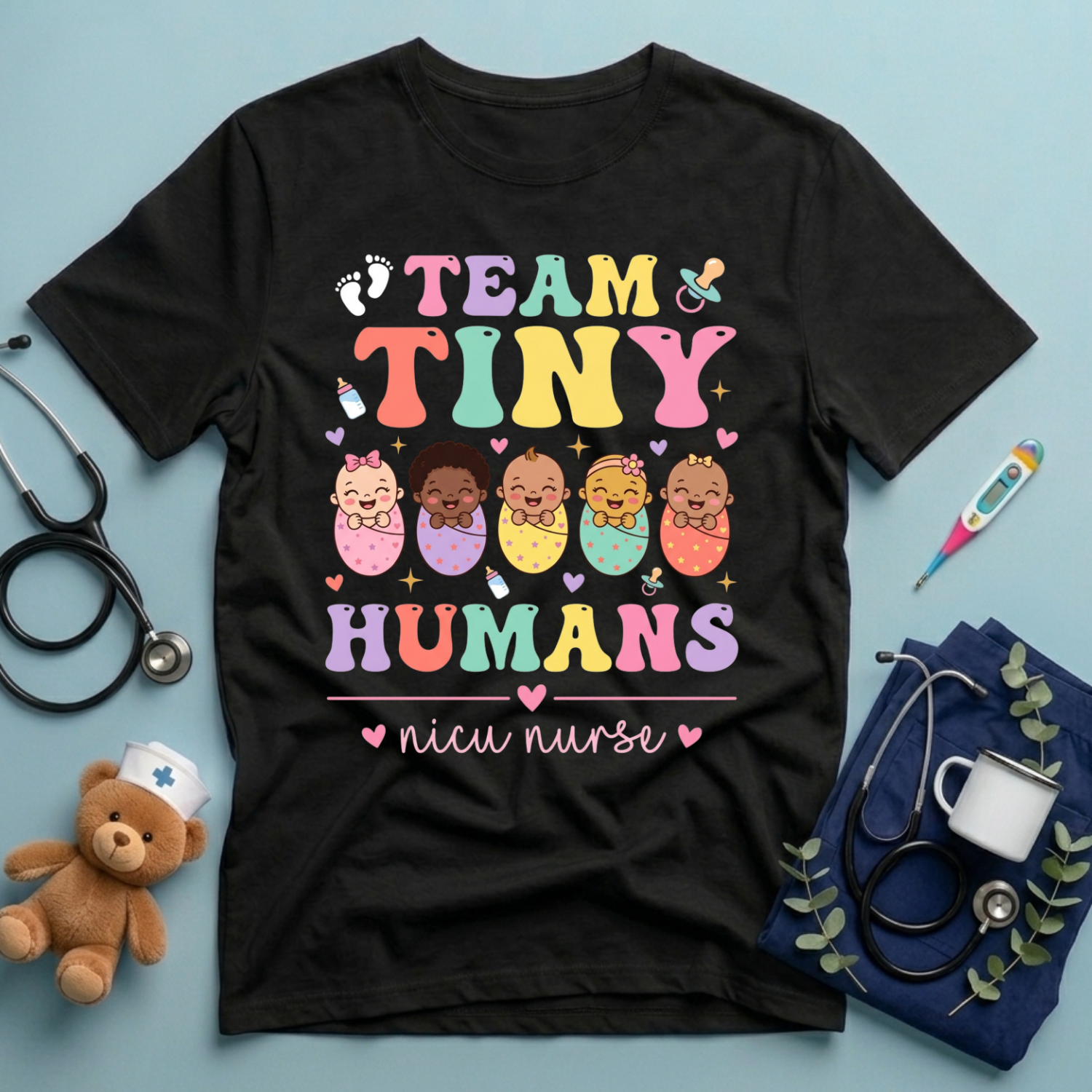 Team Tiny Humans nicu T-Shirt