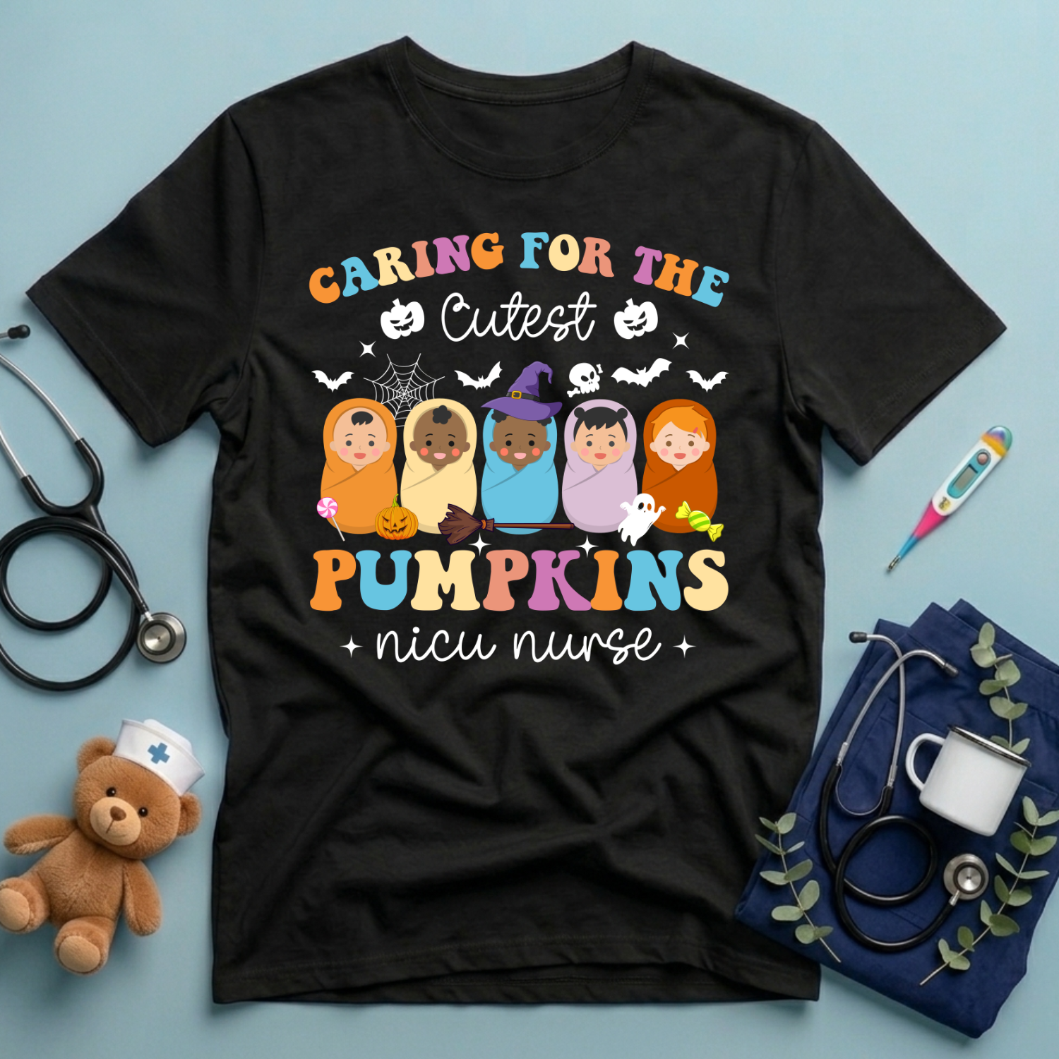 Caring for Cutest Pumpkins T-Shirt