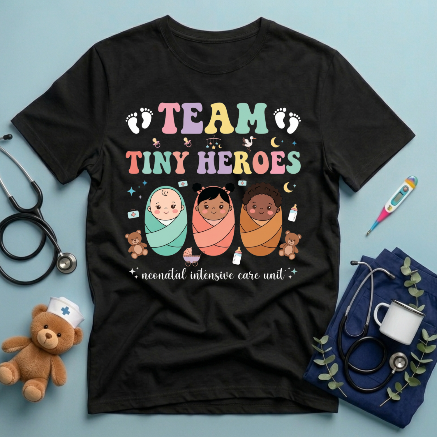 Team Tiny Heroes NICU T-Shirt