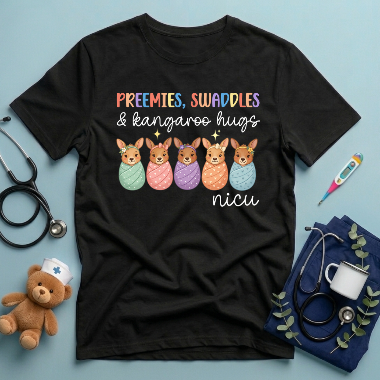 Kangaroo Hugs NICU T-Shirt