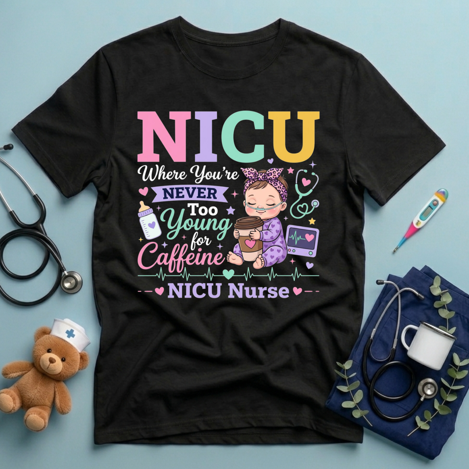 Never Too Young For Caffeine T-Shirt
