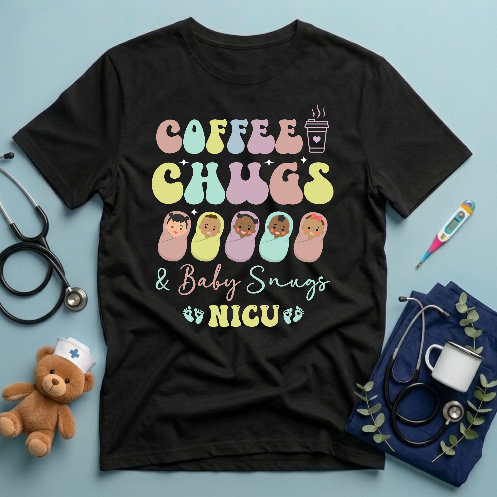 Coffee Chugs Baby Snugs T-Shirt