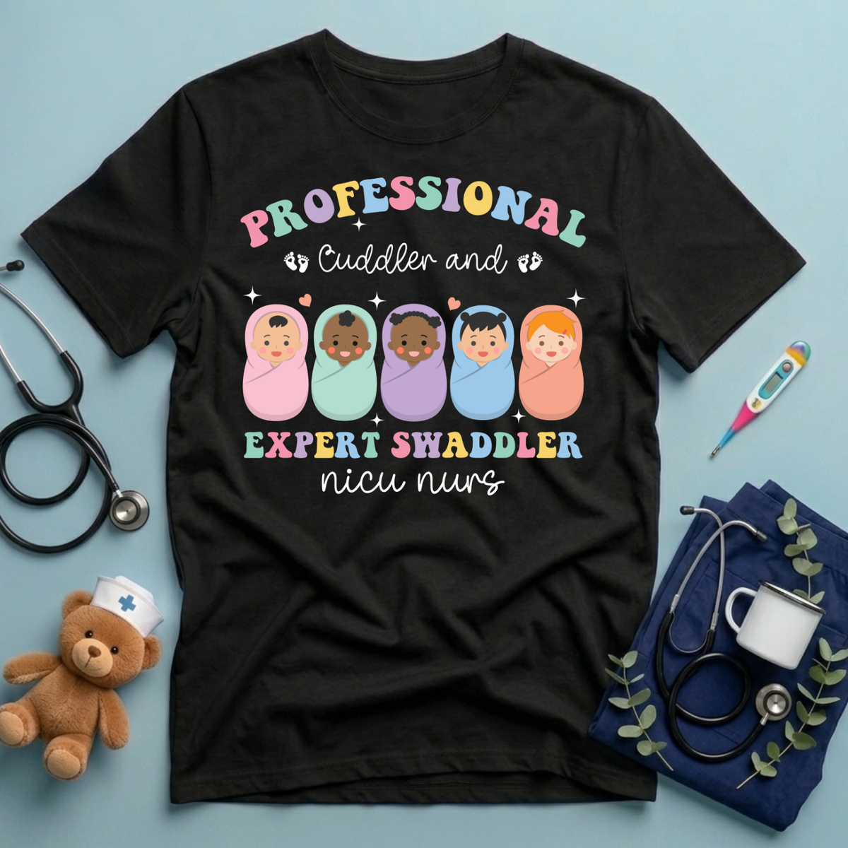 Professional Cuddler NICU Nurse T-Shirt
