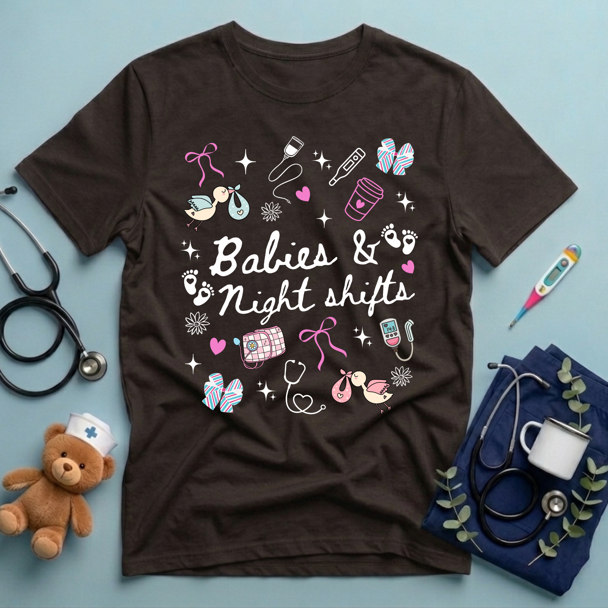 Babies Night Shifts NICU T-Shirt
