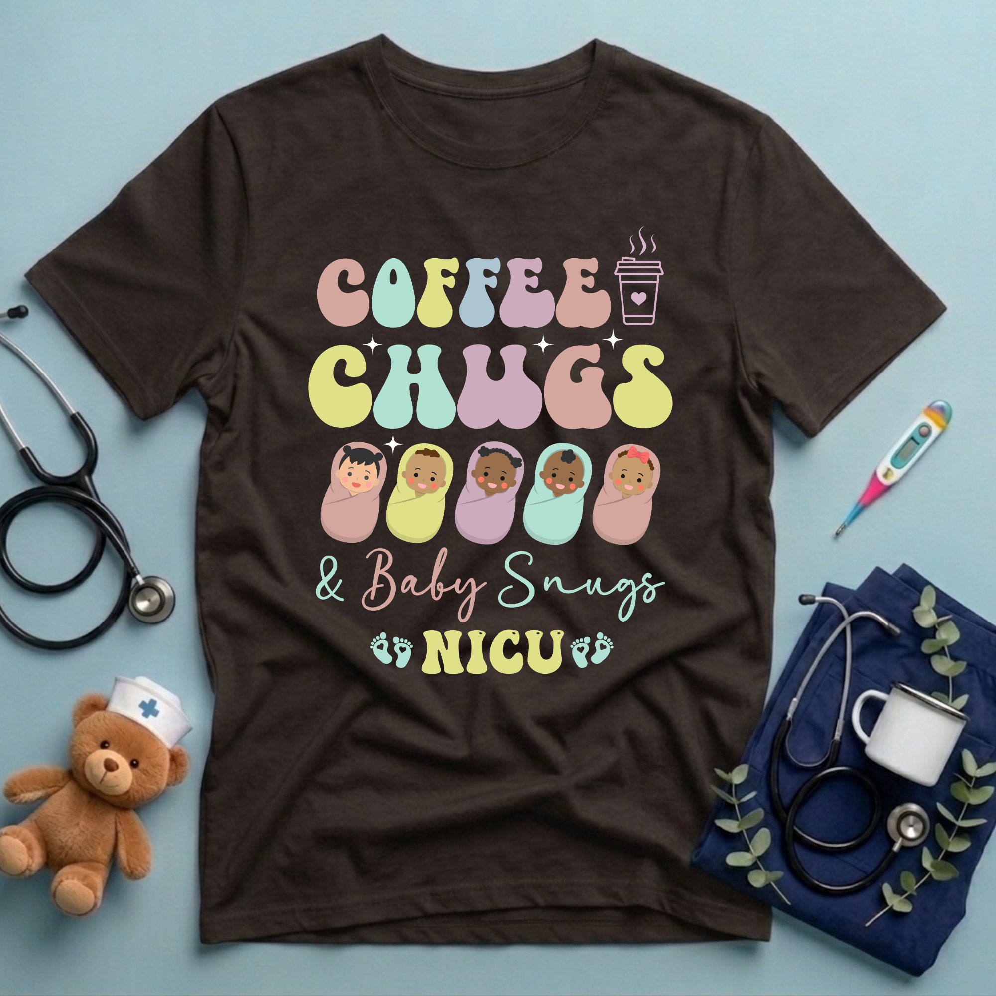 Coffee Chugs Baby Snugs T-Shirt