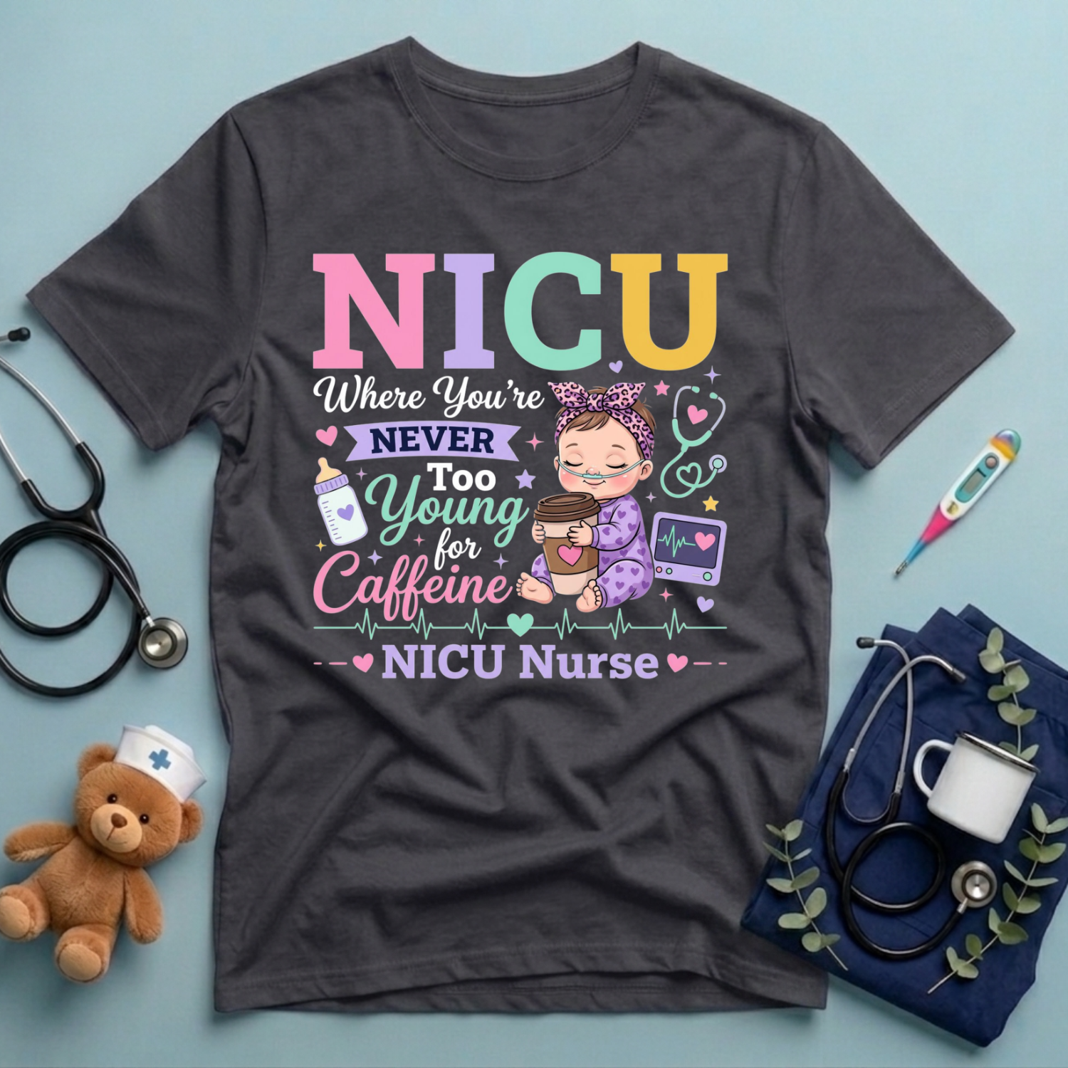 Never Too Young For Caffeine T-Shirt