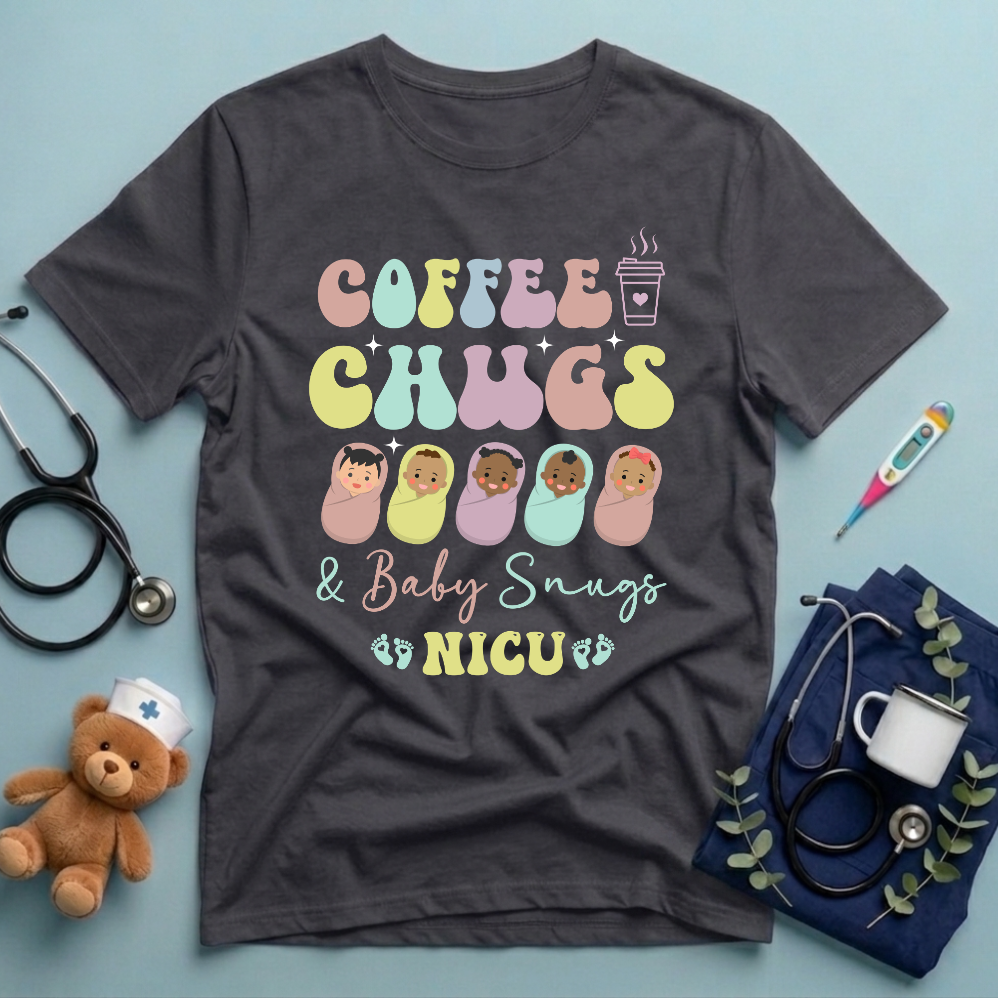 Coffee Chugs Baby Snugs T-Shirt