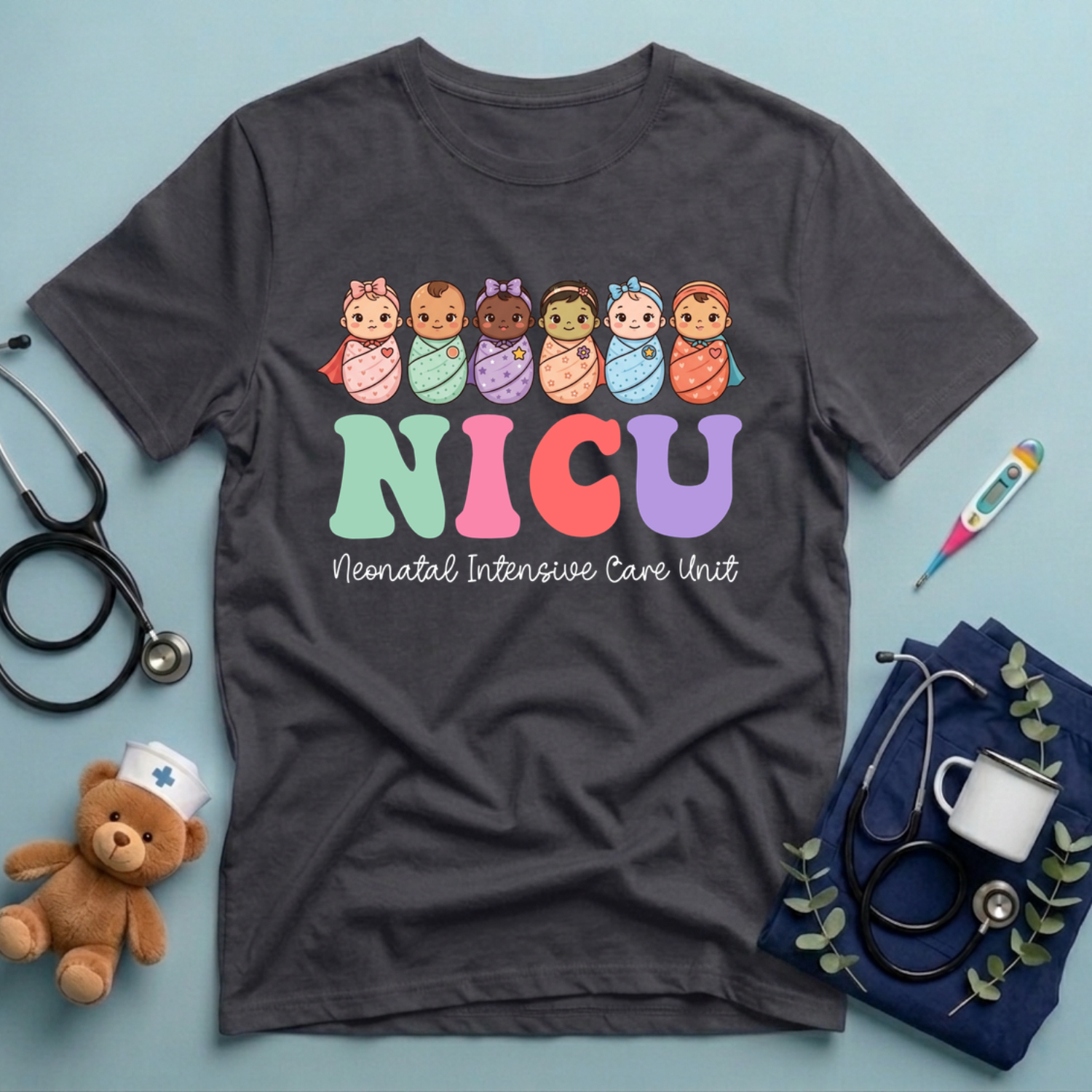 Tiny Heroes Nicu Nurse T-Shirt
