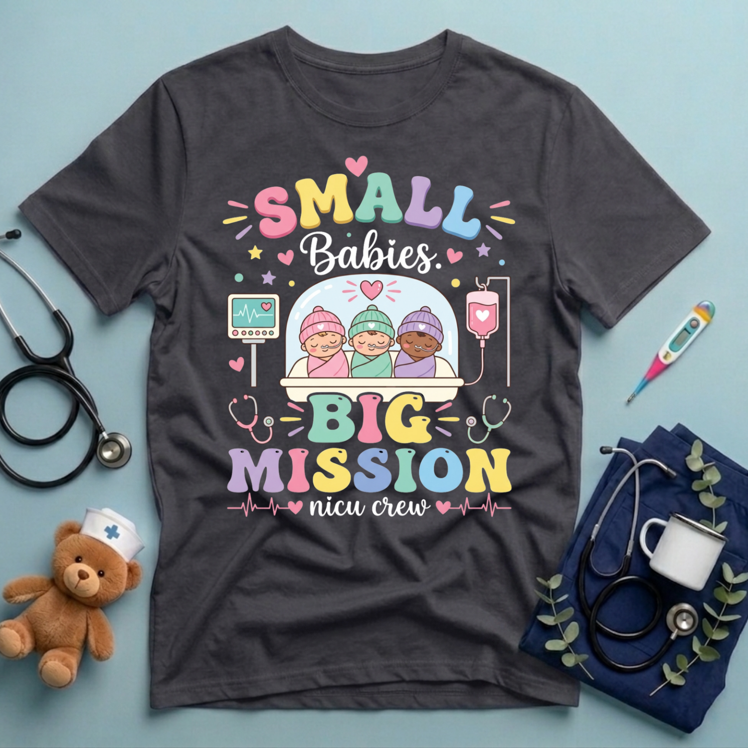 Small Babies. Big Mission T-Shirt