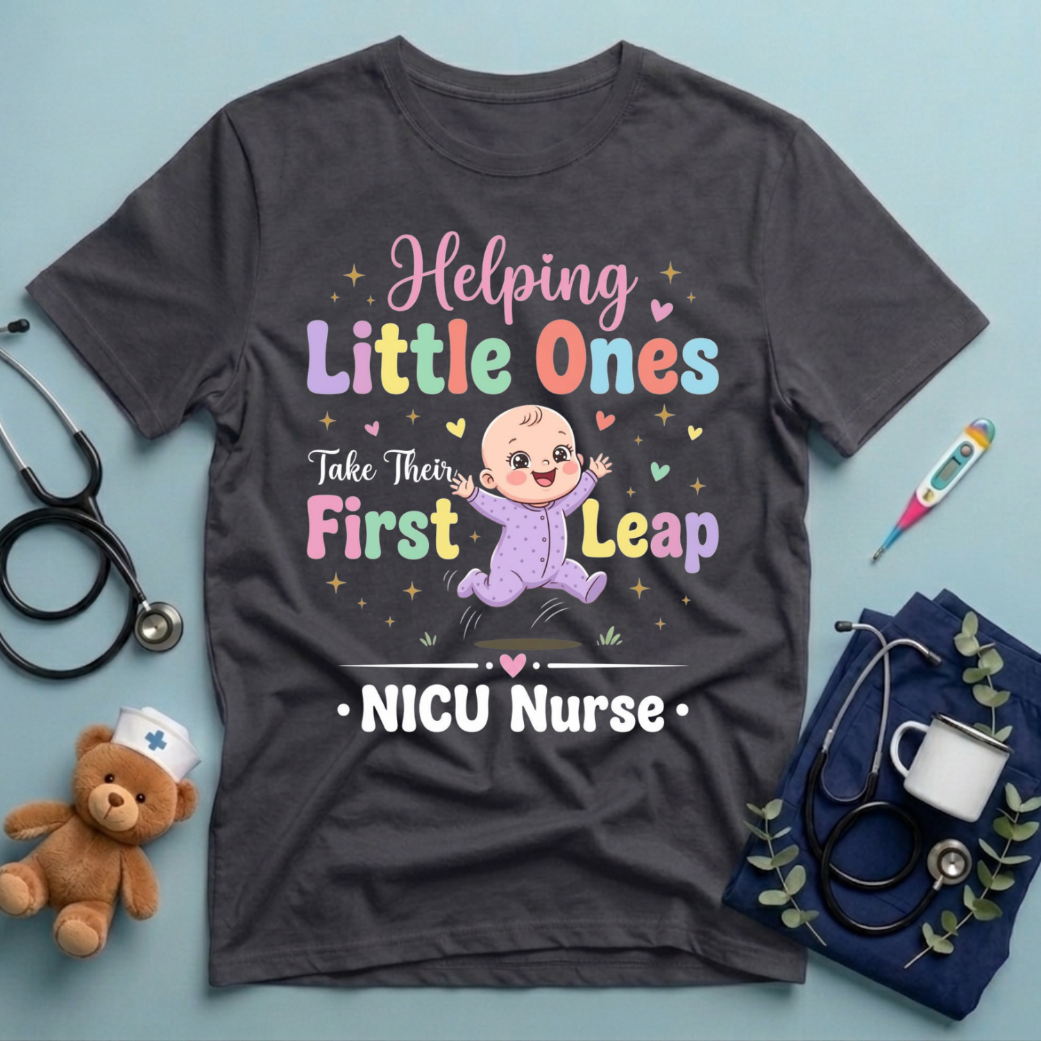 NICU Nurse Helping Little Ones T-Shirt