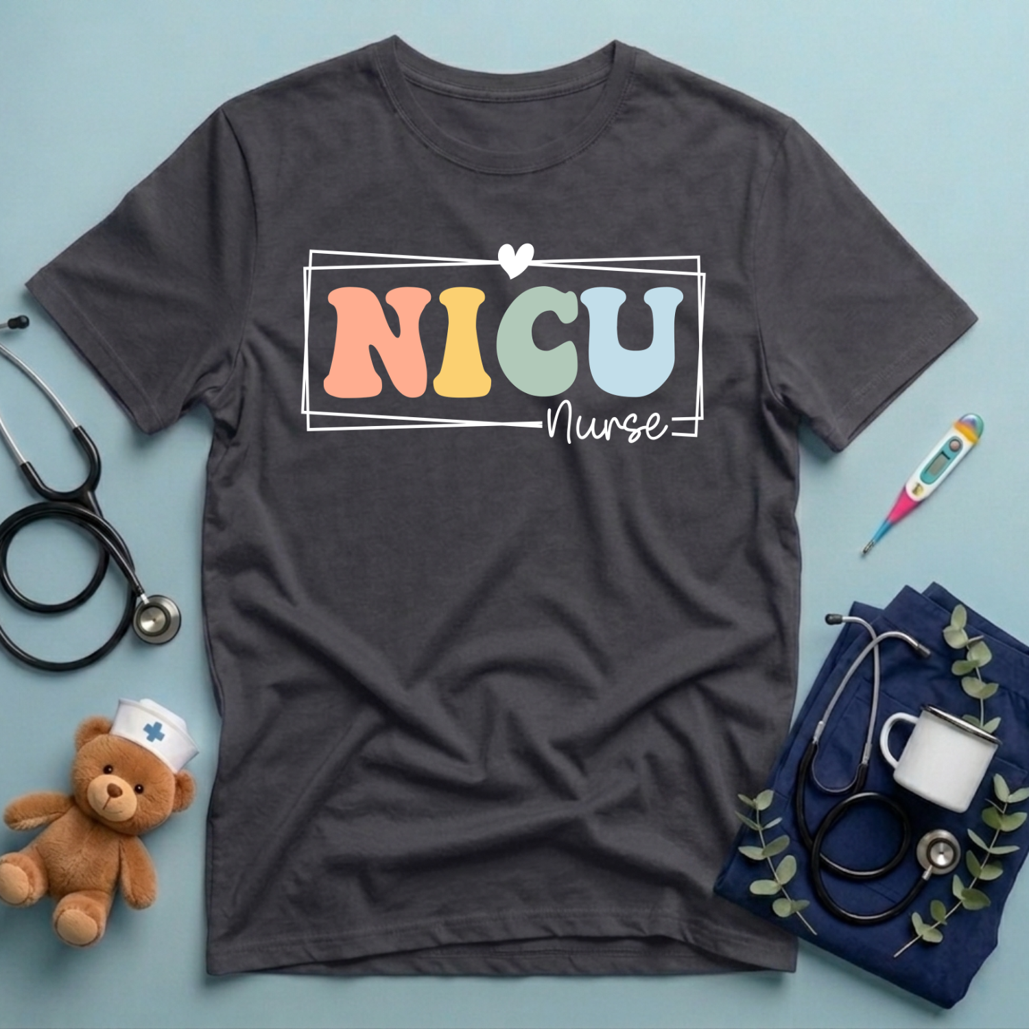 Retro NICU Gift For Nurse T-Shirt
