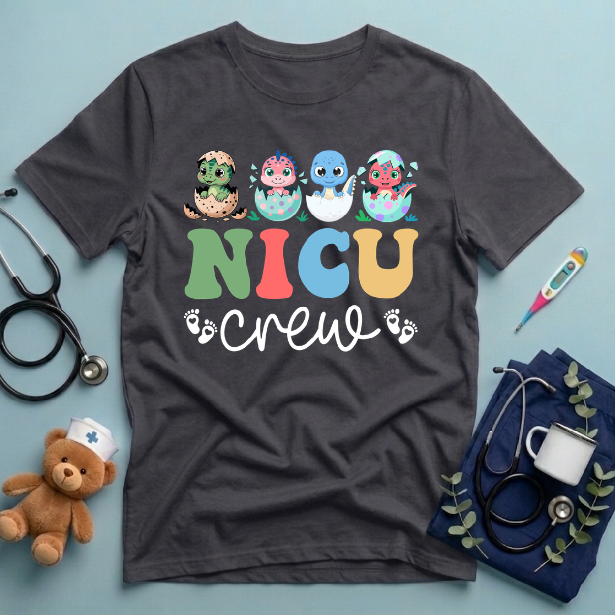 NICU Nurse Dinosaur T-Shirt