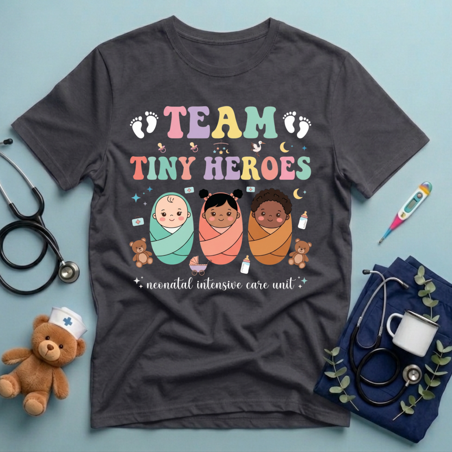 Team Tiny Heroes NICU T-Shirt