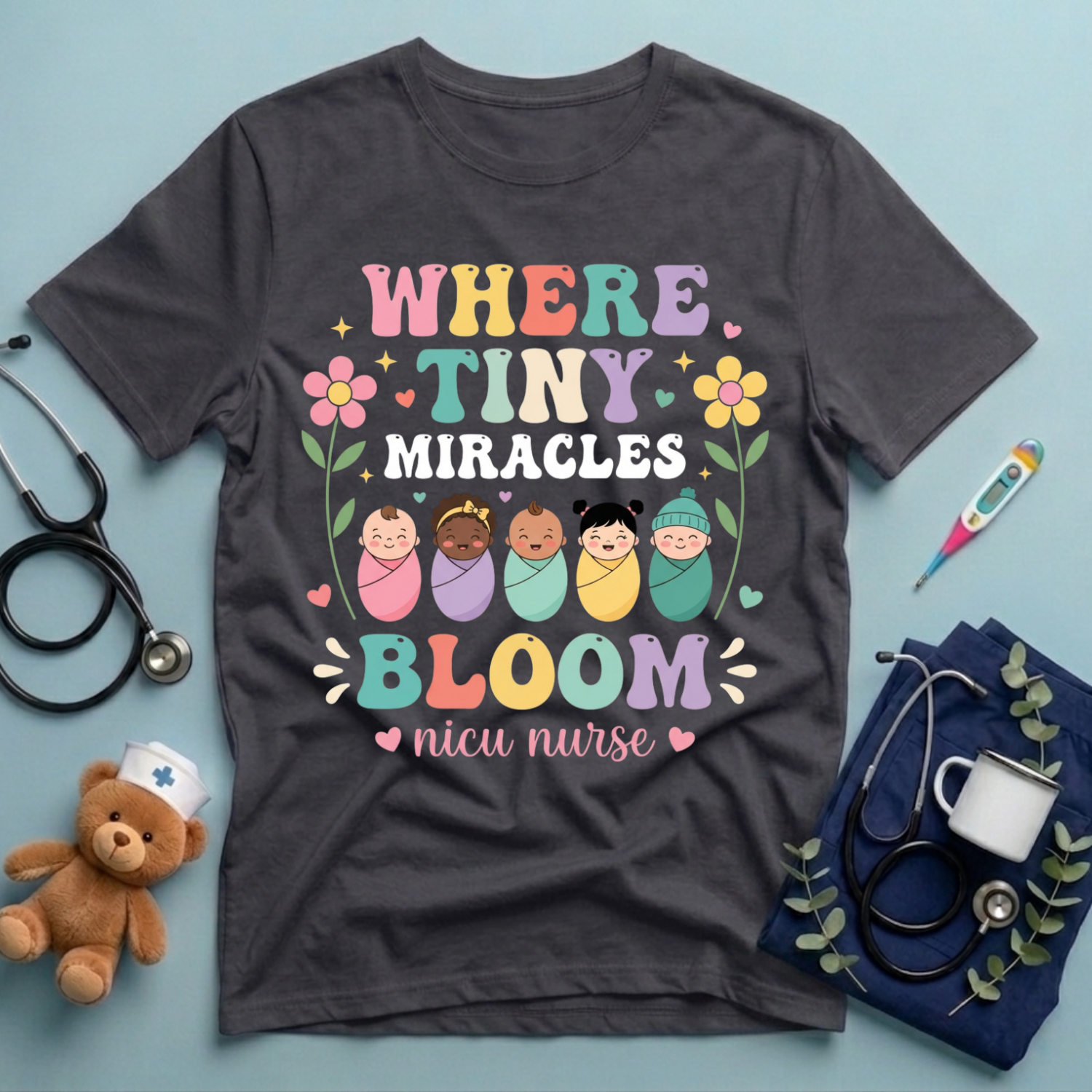 Where Tiny Miracles Bloom T-Shirt