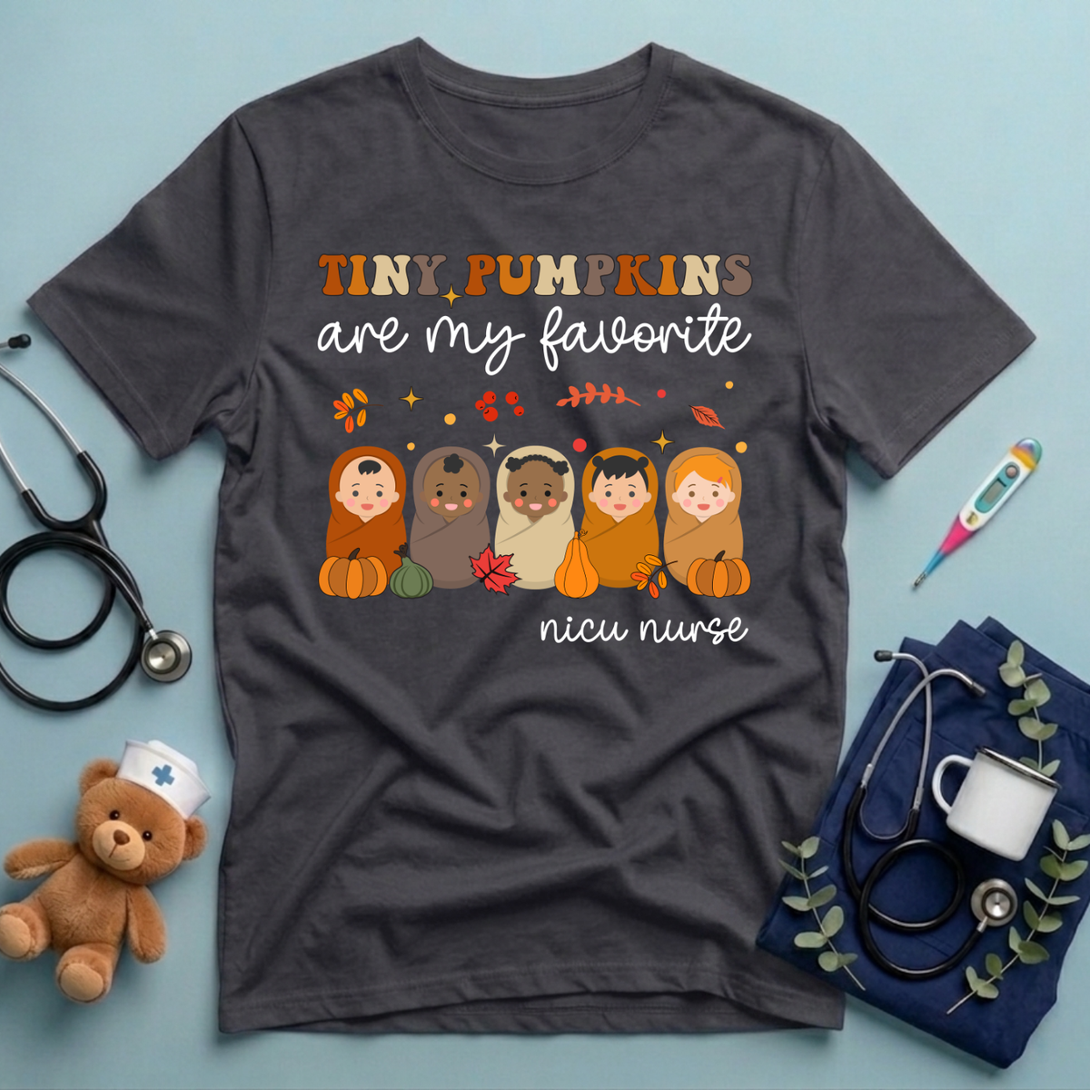Tiny Pumpkins NICU Fall T-Shirt