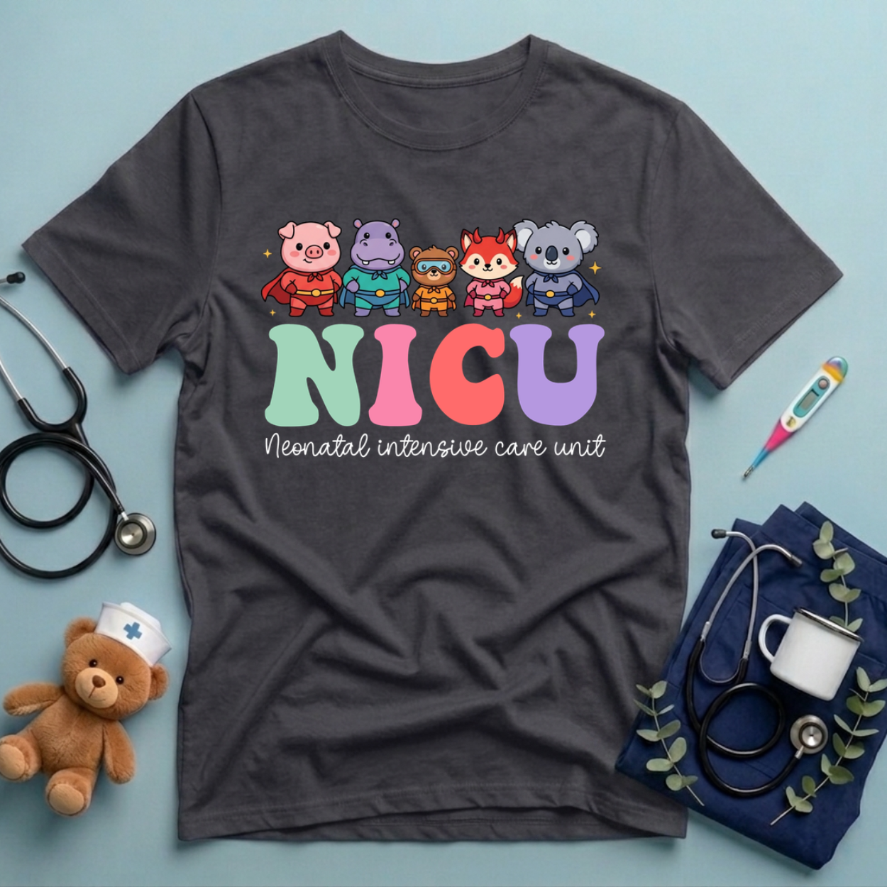 Superheroes Nicu Nurse T-Shirt