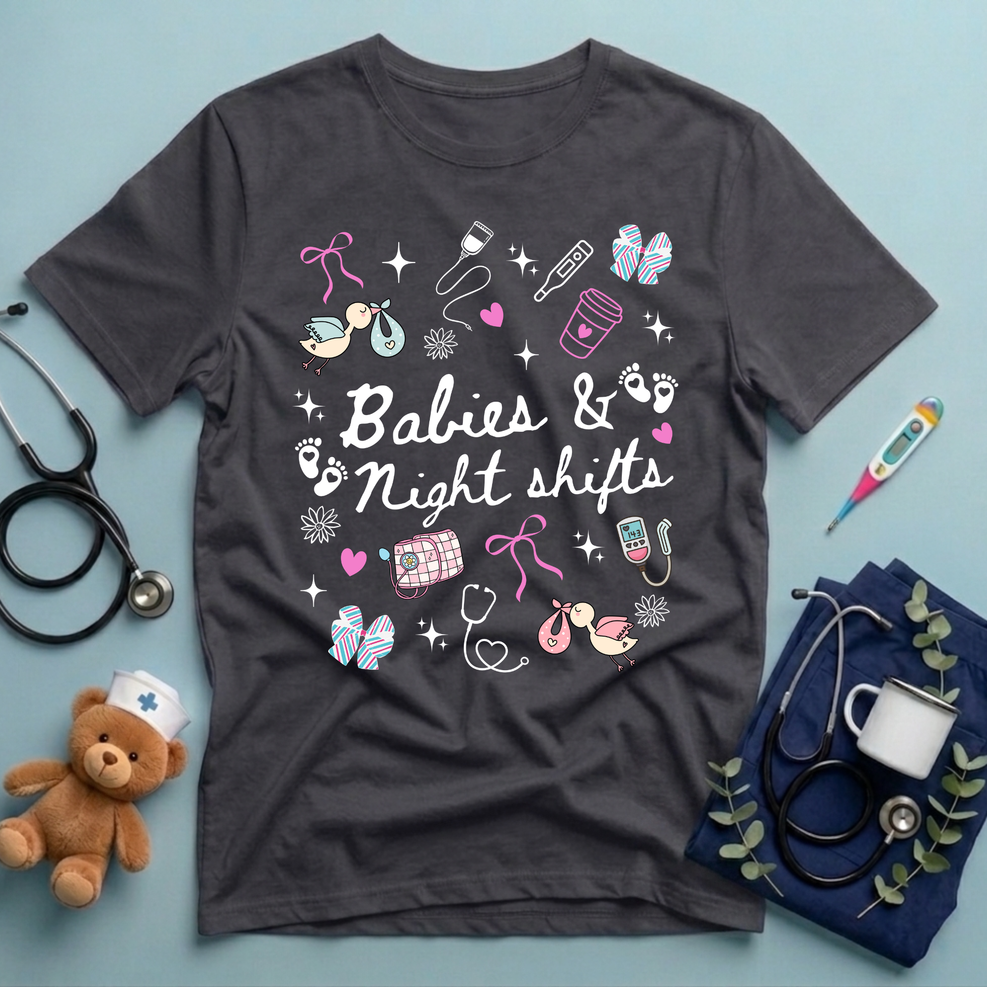 Babies Night Shifts NICU T-Shirt