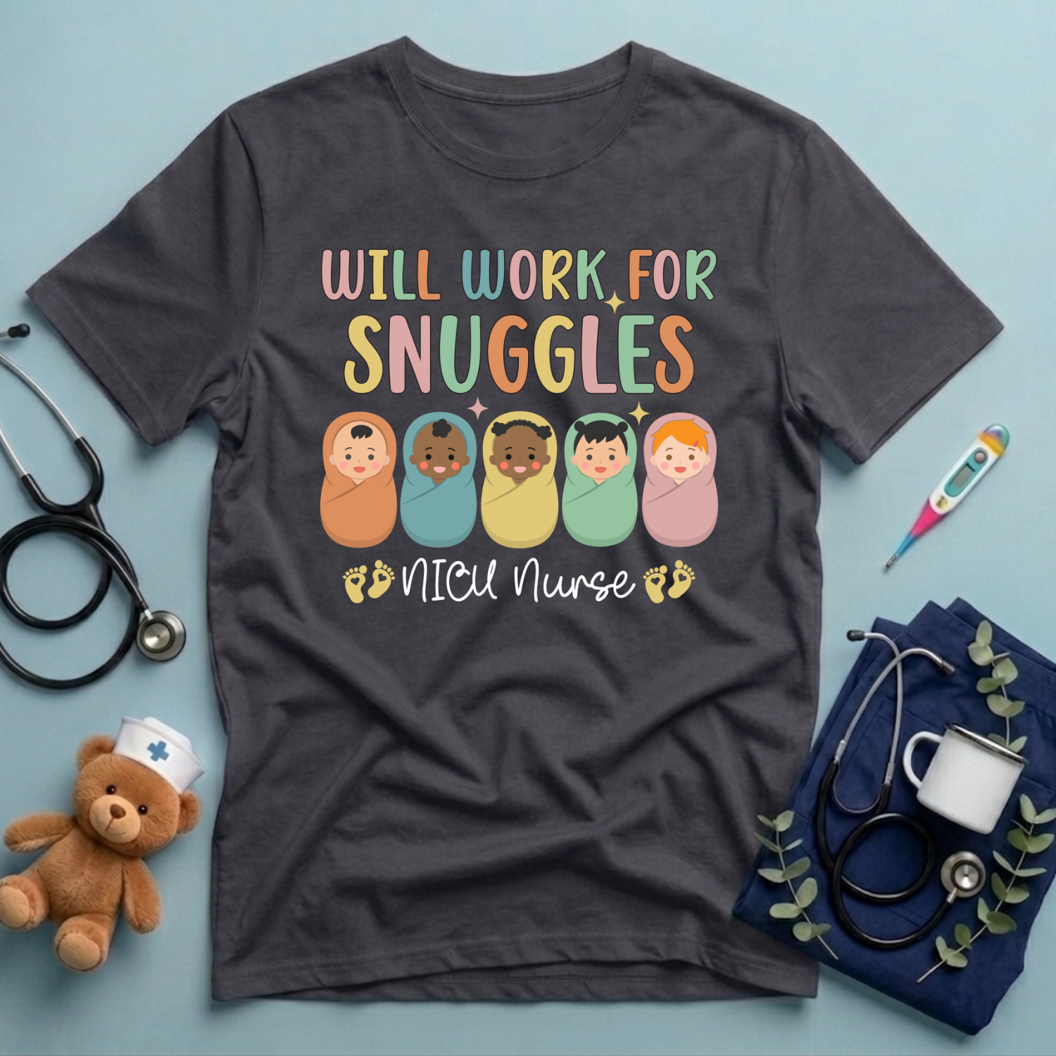 Will Work For Snuggles T-Shirt