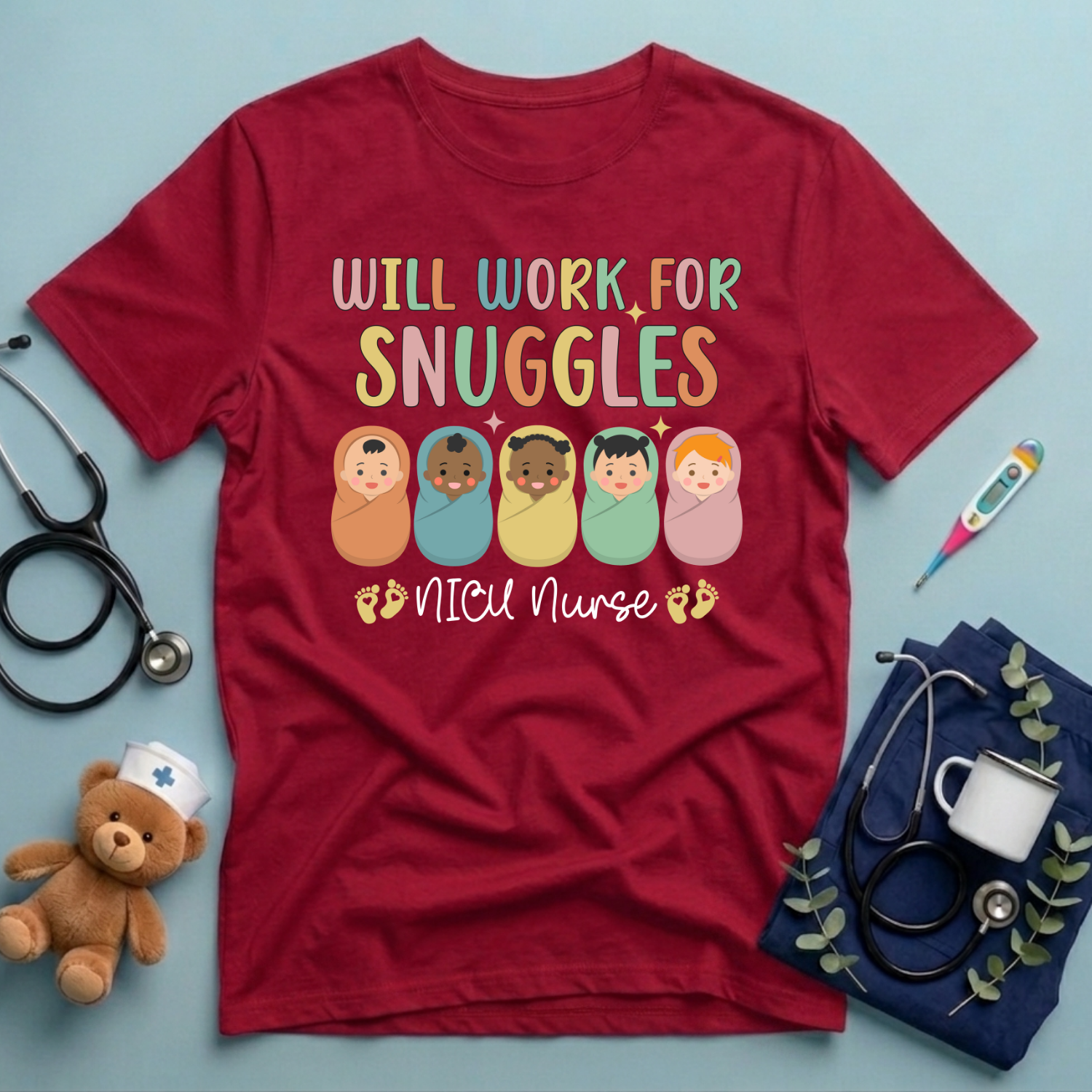 Will Work For Snuggles T-Shirt