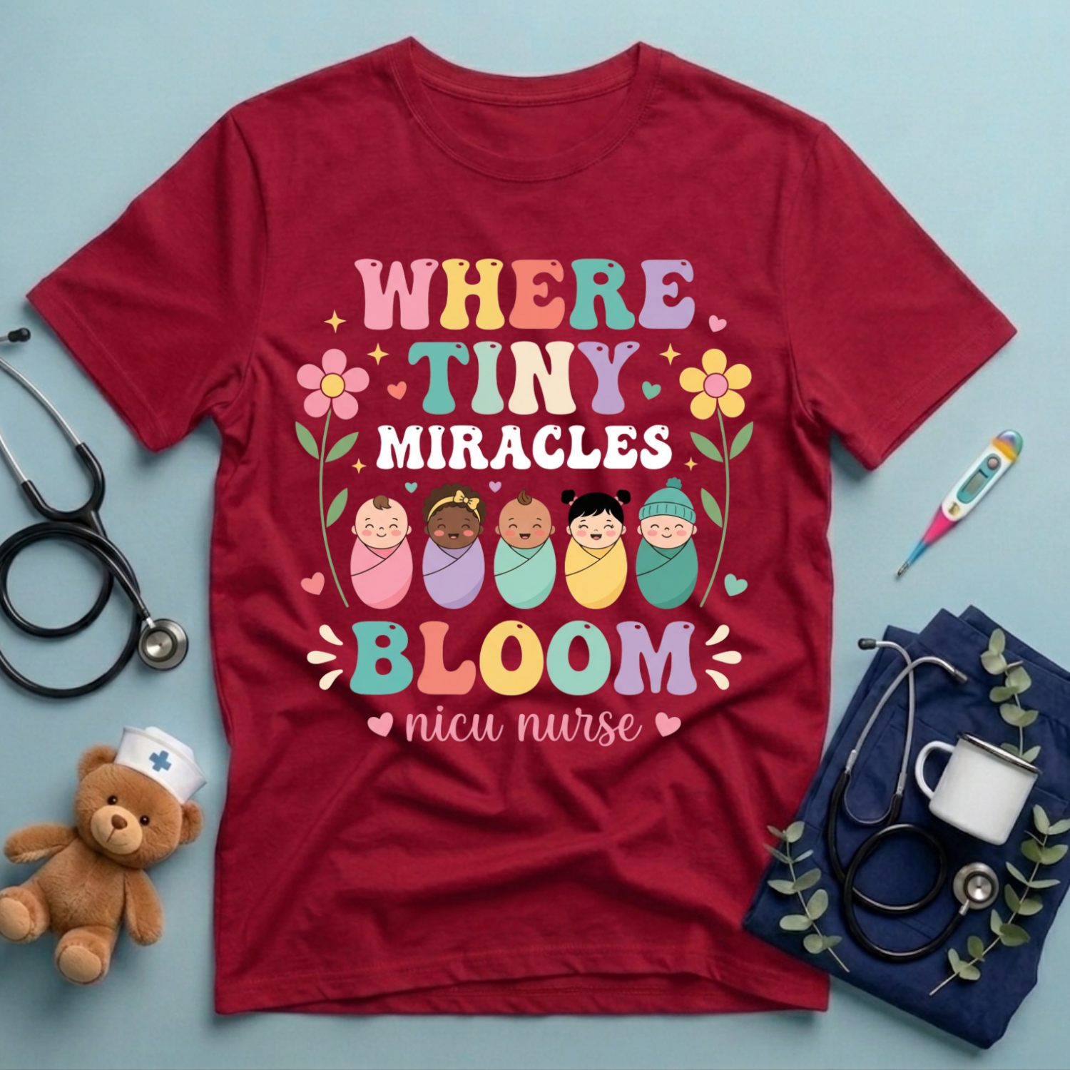 Where Tiny Miracles Bloom T-Shirt
