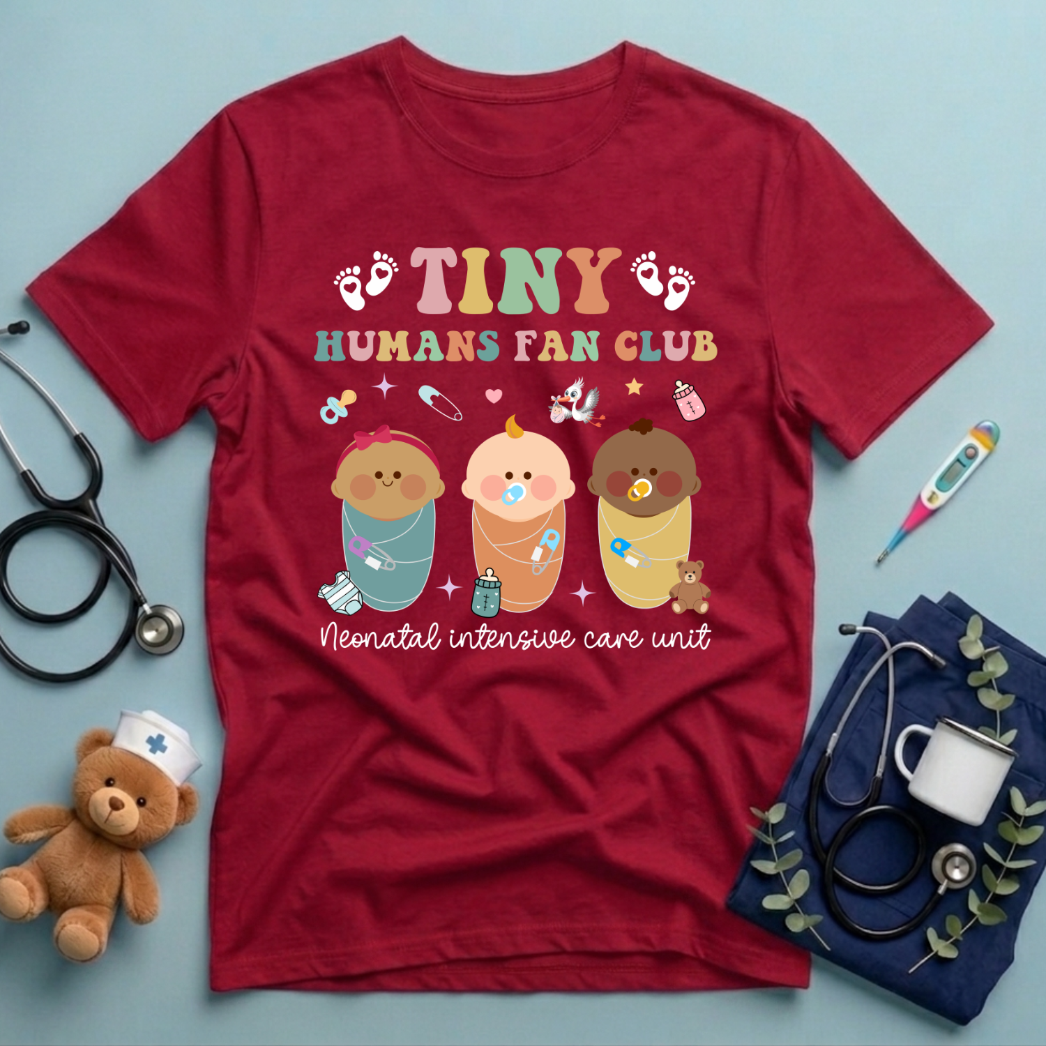 Tiny Humans Fan Club NICU T-Shirt