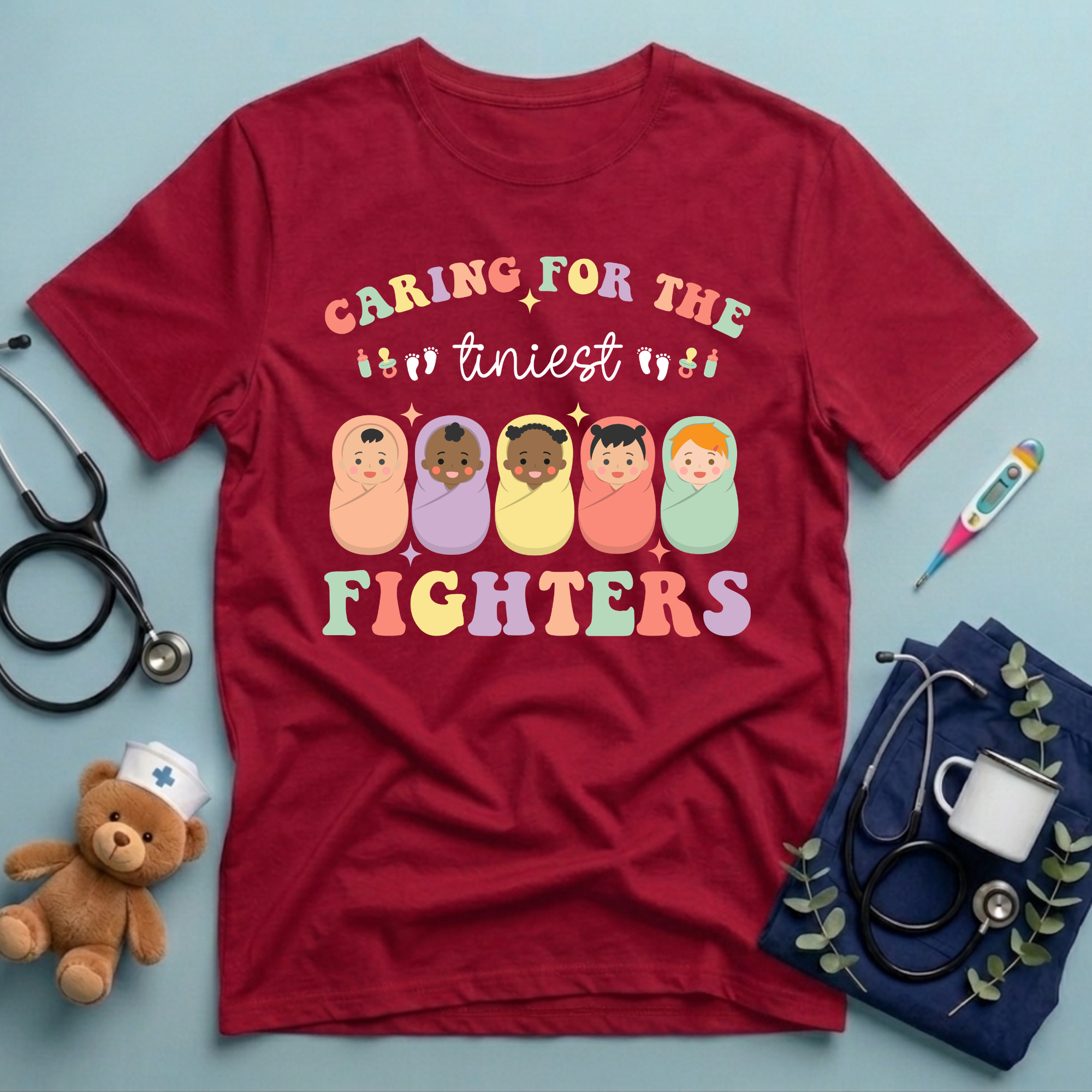 Caring for Tiniest Fighters T-Shirt