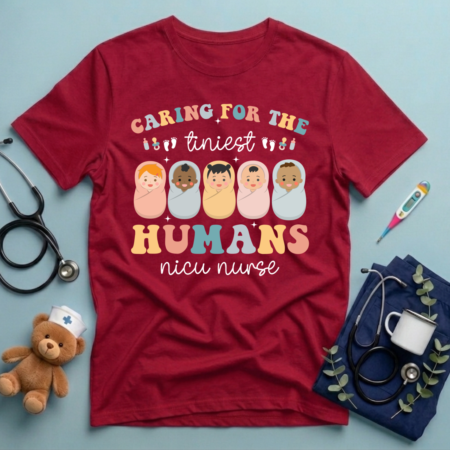 Caring For Tiniest Humans T-Shirt