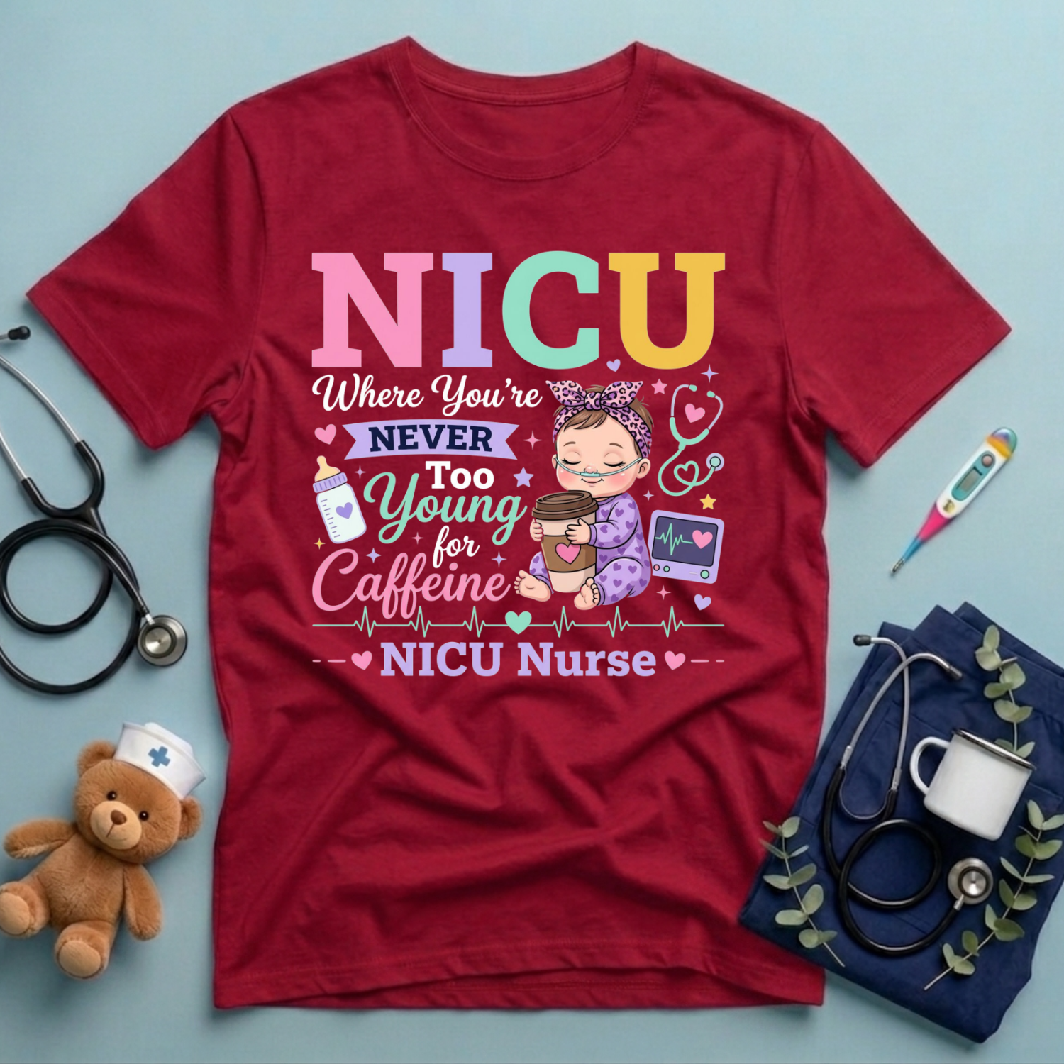 Never Too Young For Caffeine T-Shirt