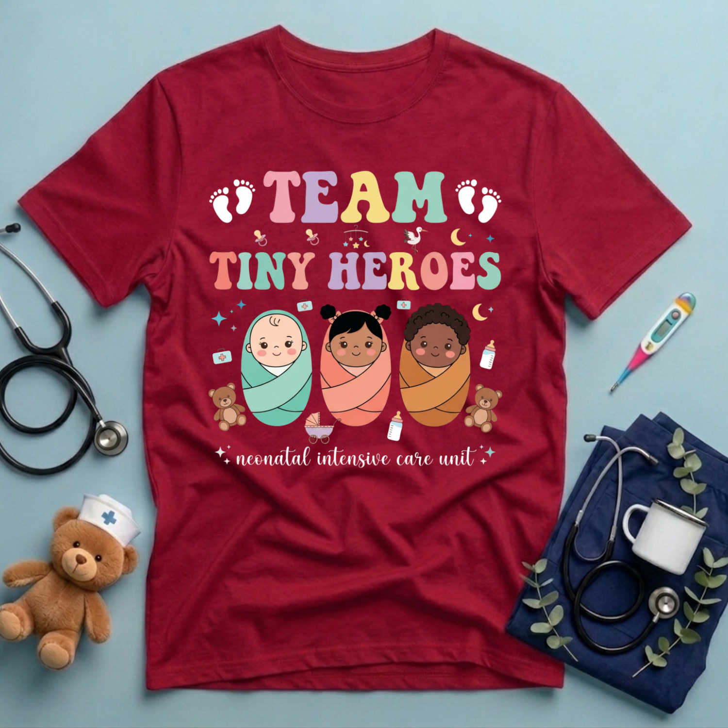 Team Tiny Heroes NICU T-Shirt
