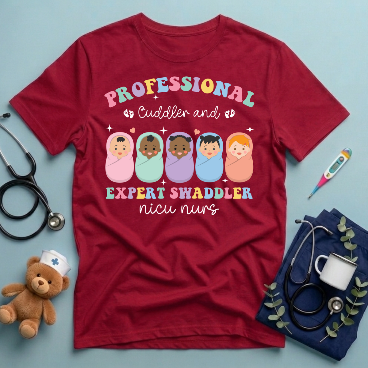 Professional Cuddler NICU Nurse T-Shirt