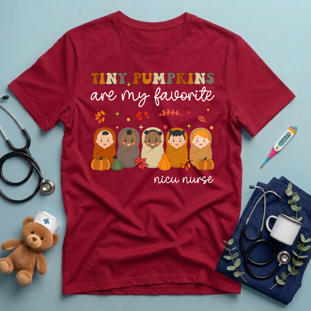 Tiny Pumpkins NICU Fall T-Shirt