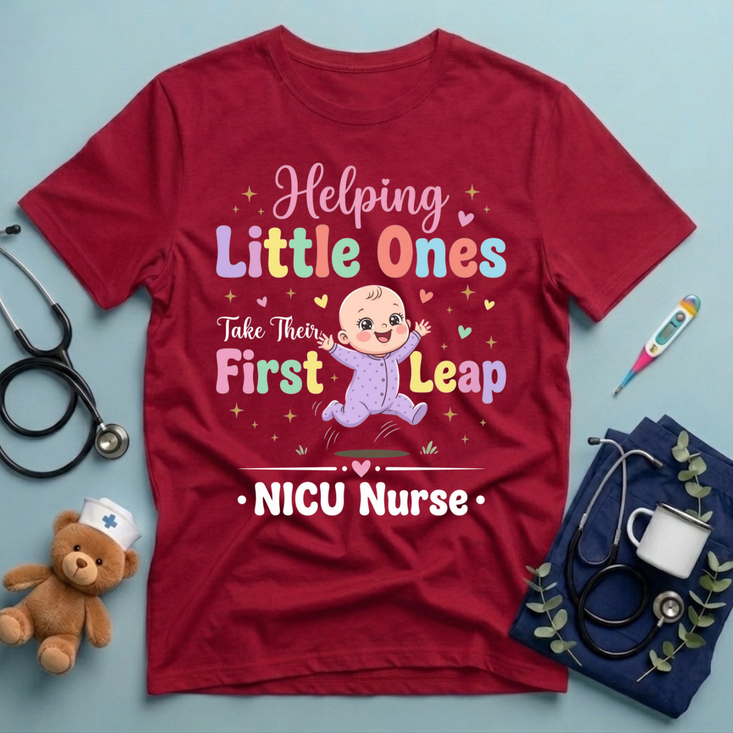 NICU Nurse Helping Little Ones T-Shirt