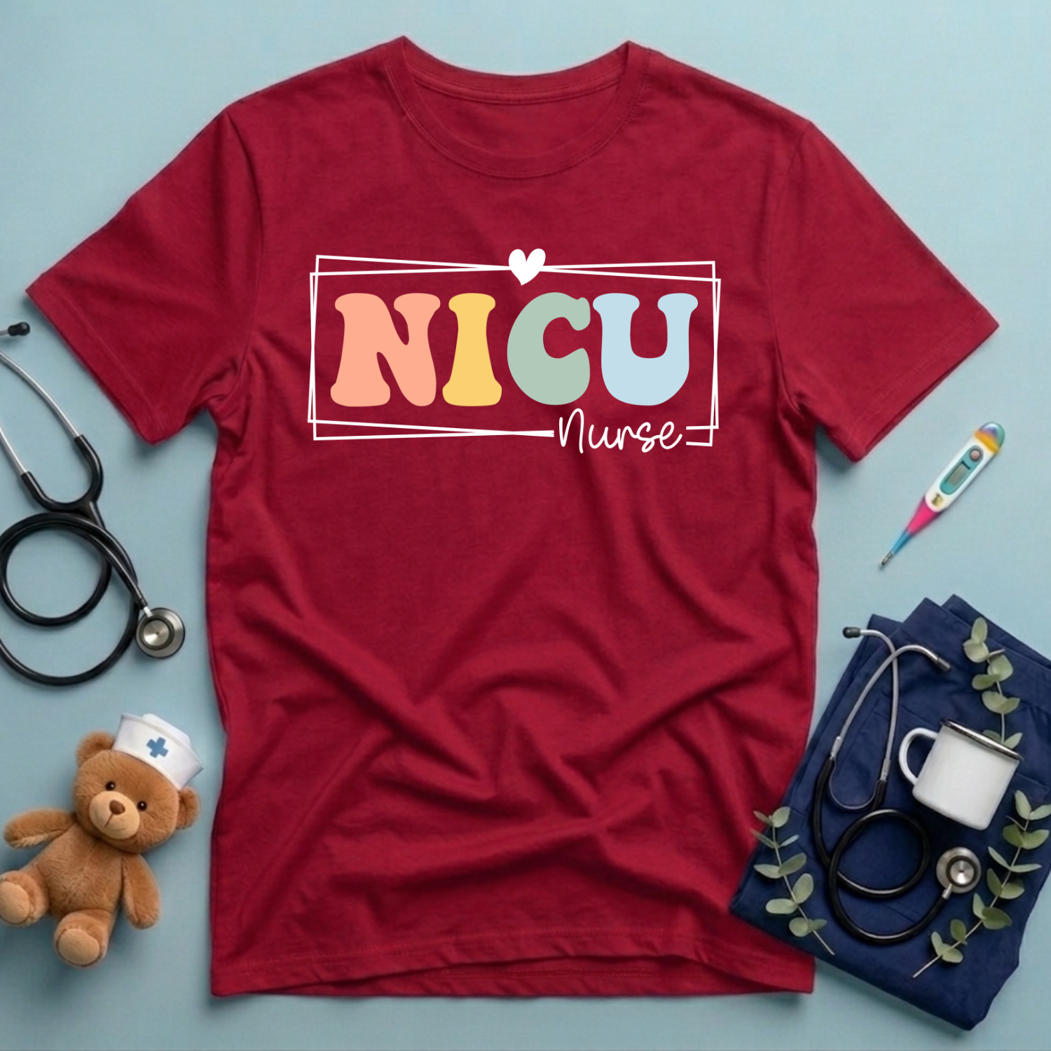 Retro NICU Gift For Nurse T-Shirt