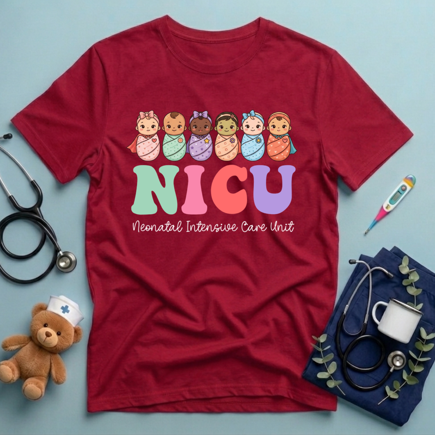Tiny Heroes Nicu Nurse T-Shirt
