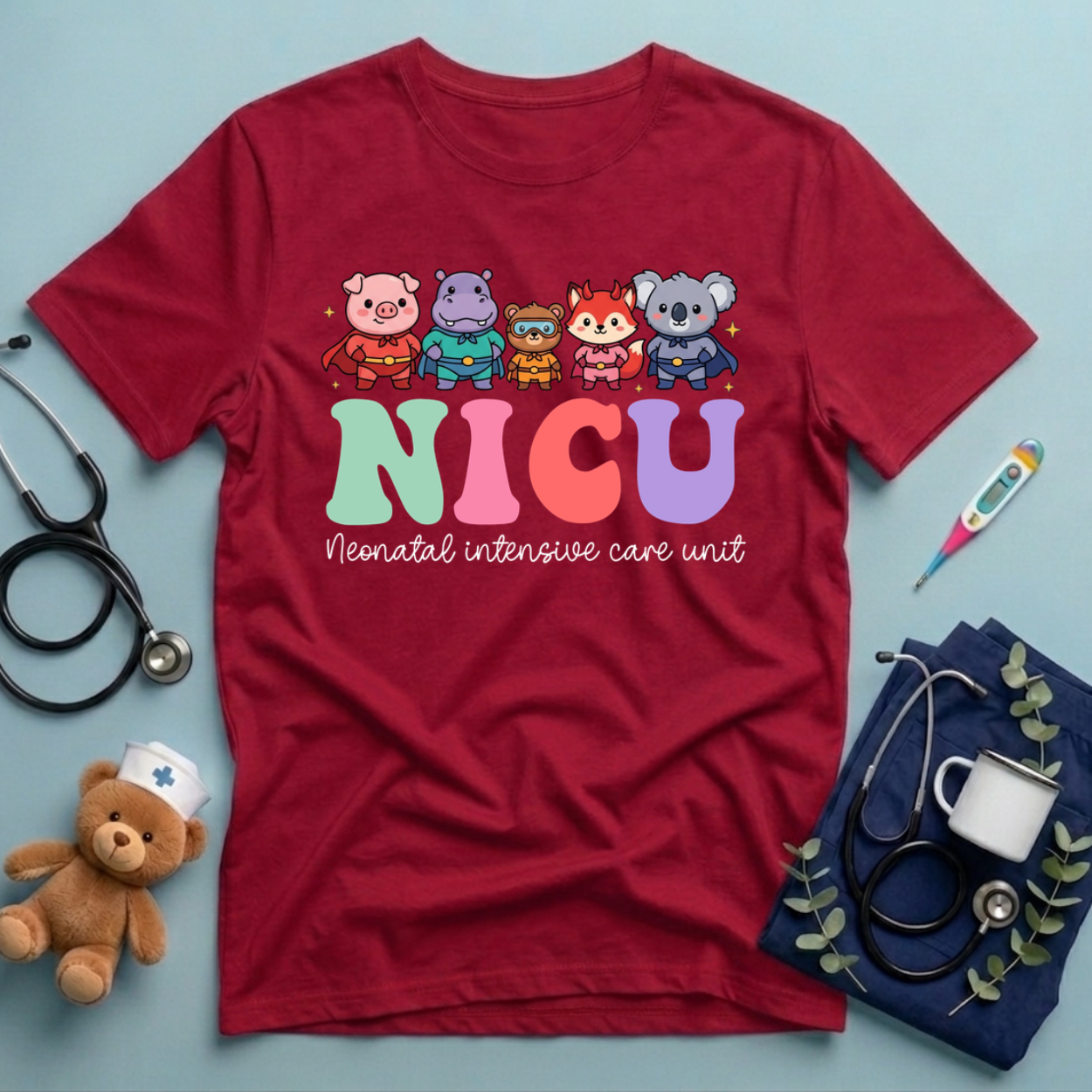 Superheroes Nicu Nurse T-Shirt