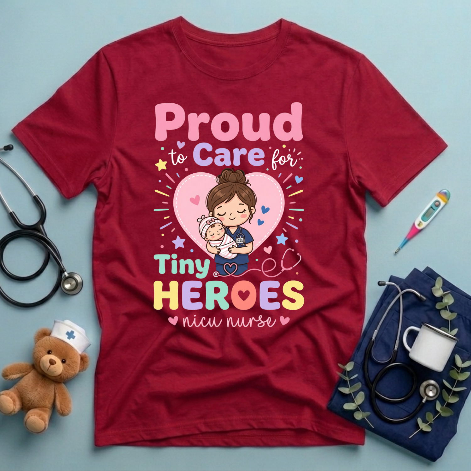 Proud Care for Tiny Heroes T-Shirt