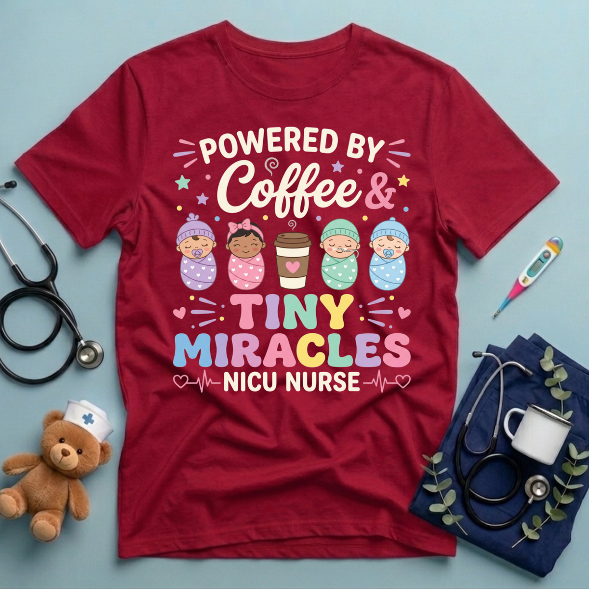 Powered By Coffee & Miracles T-Shirt