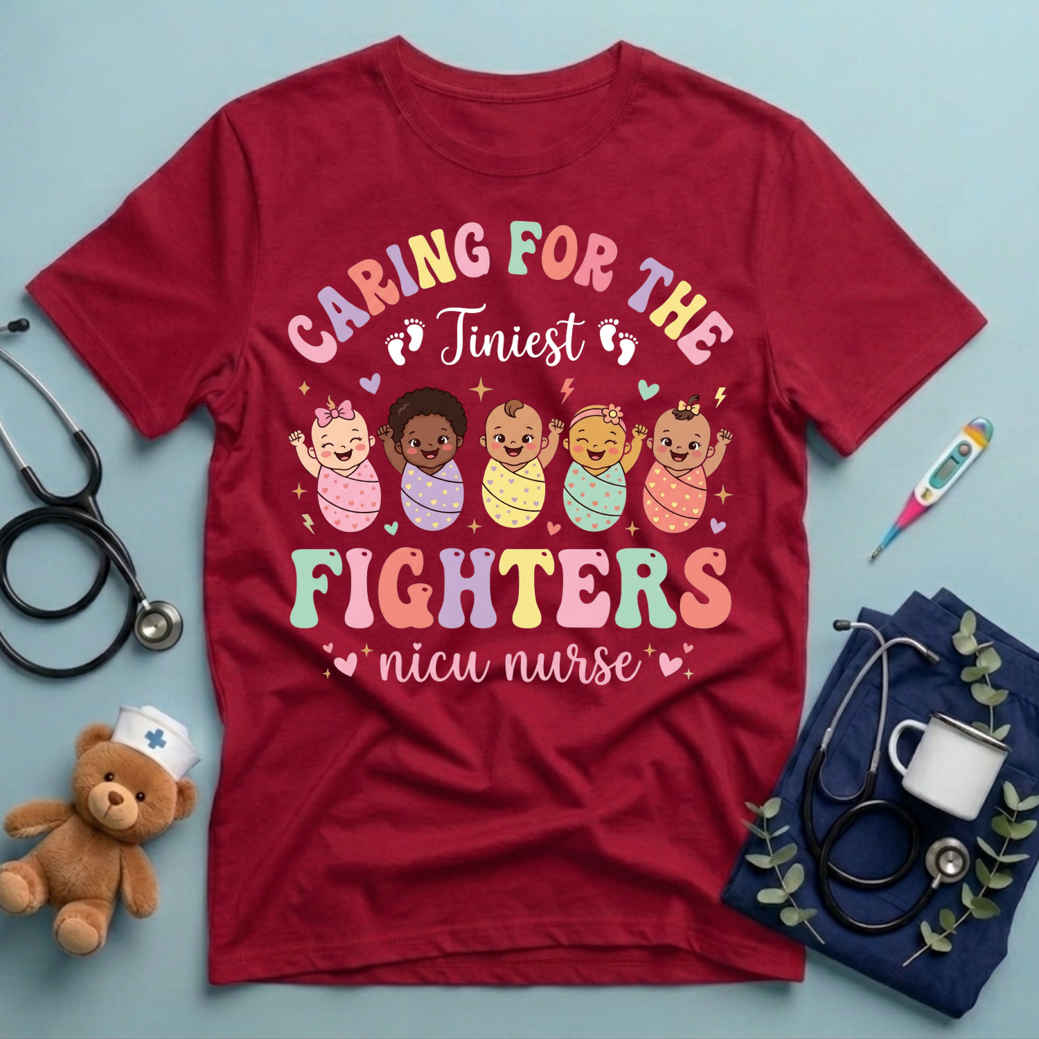 Caring For the Tiniest Fighters T-Shirt