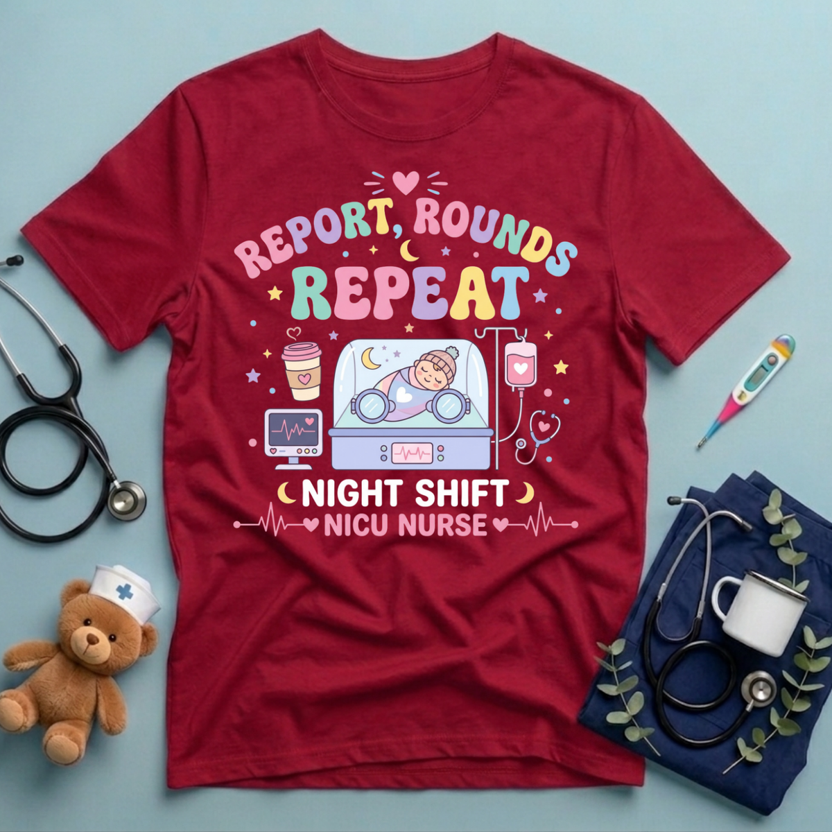 Funny Night Shift NICU T-Shirt