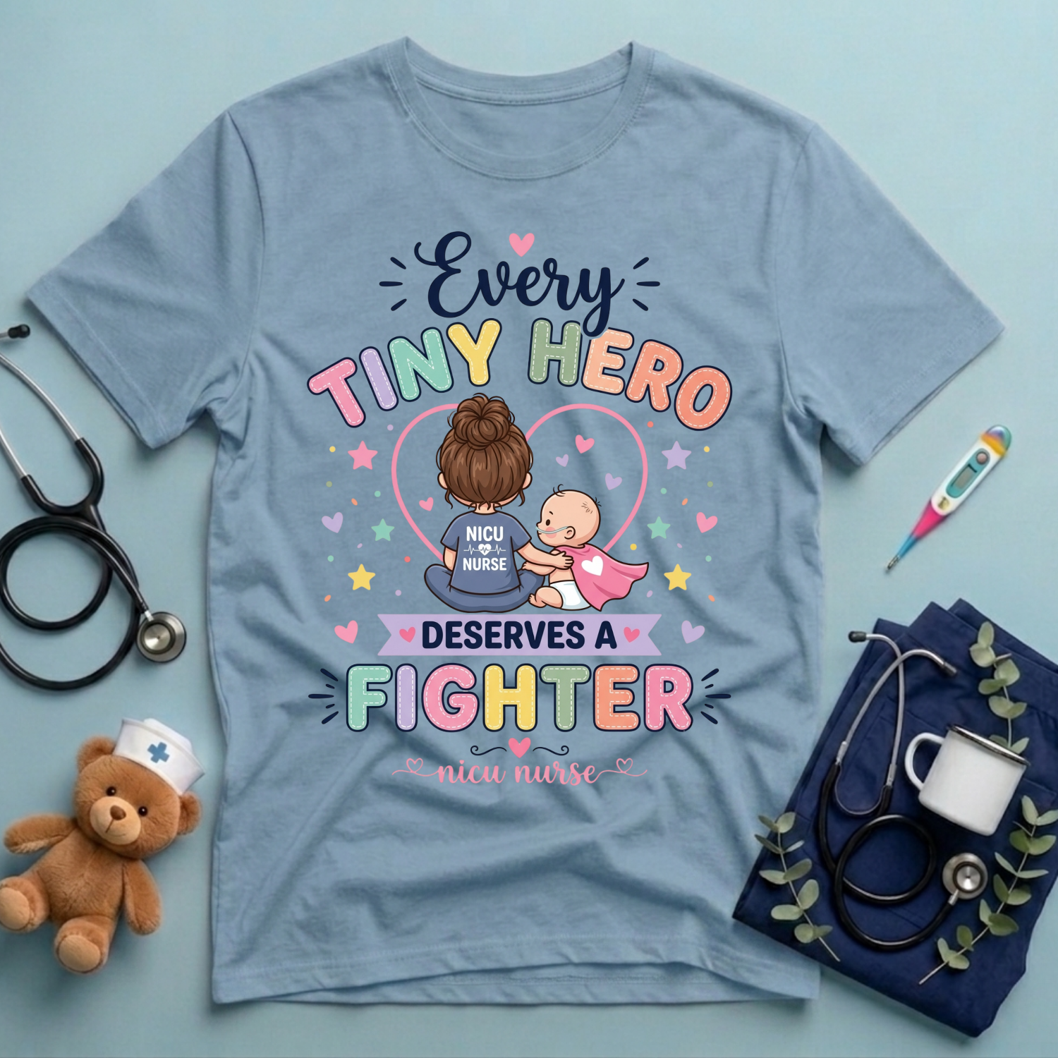 Every Tiny Hero Deserves a Fighter T-Shirt