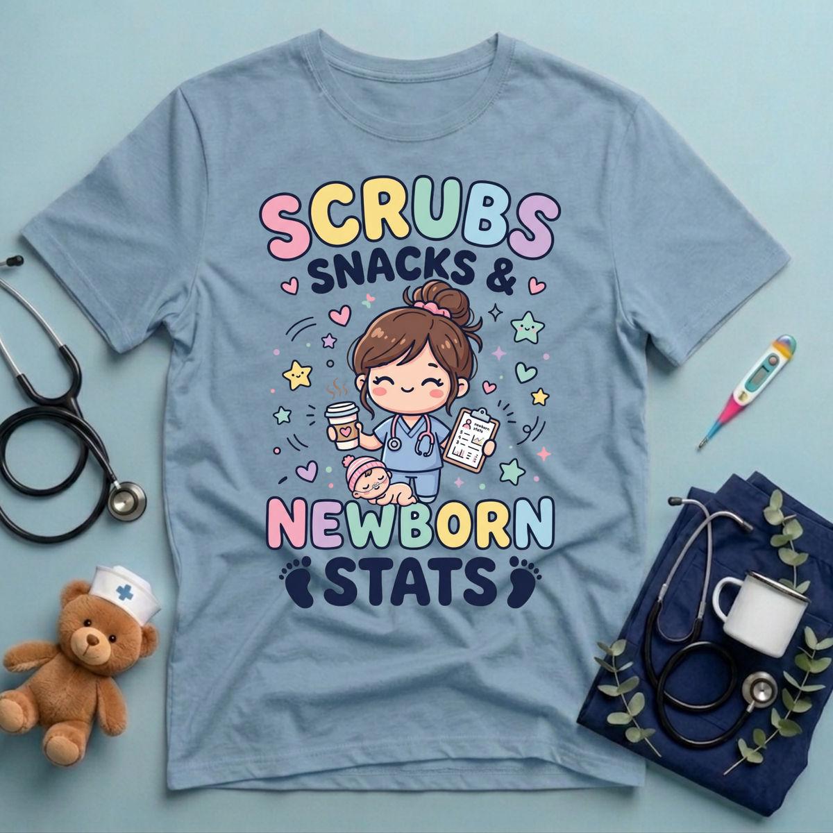 Newborn Stats NICU T-Shirt