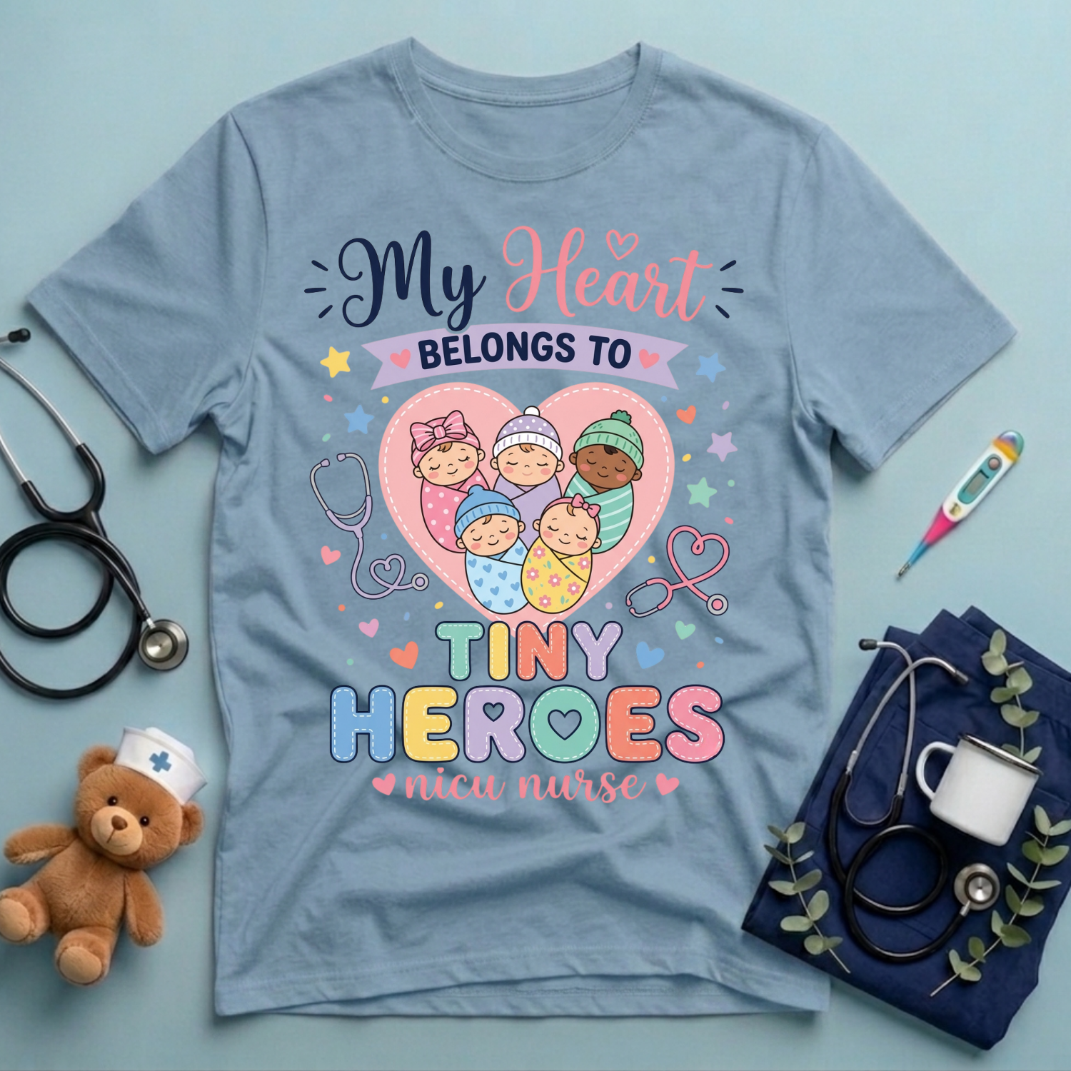 My Heart Belongs to Tiny Heroes T-Shirt