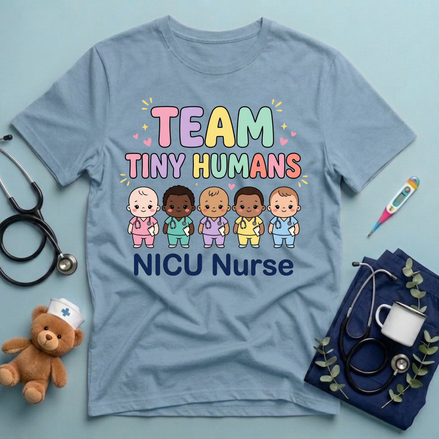 Team Tiny Humans NICU T-Shirt